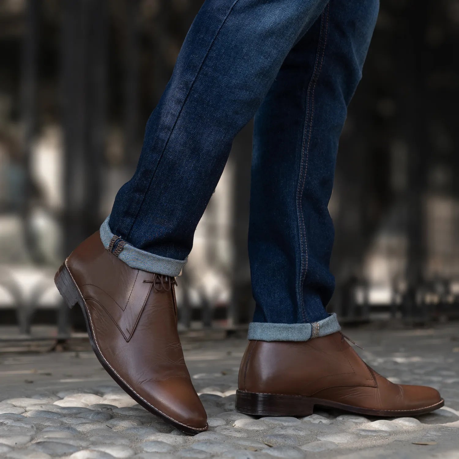 Corry Chukka Brown Leather Boots – The Jacket Maker