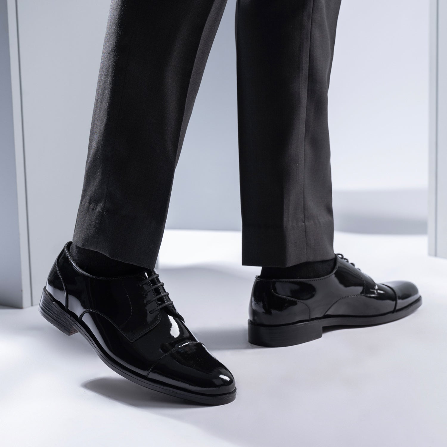 black patent leather mens dress shoes Professor Oxford Black Patent Leather Shoes The Jacket Maker