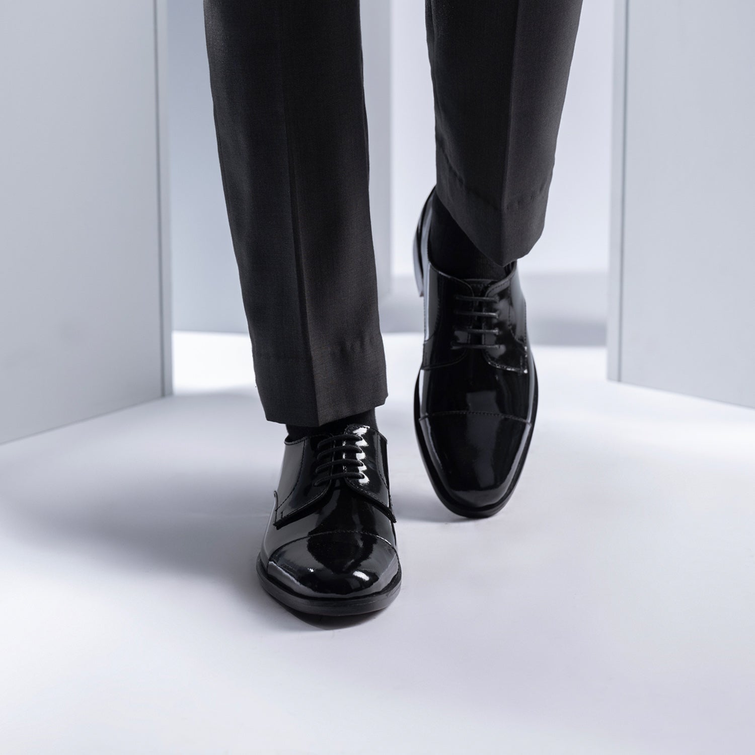Attorney Derby Black Patent Leather Shoes The Jacket Maker Attorney Derby Black Patent Leather Shoes The Jacket Maker