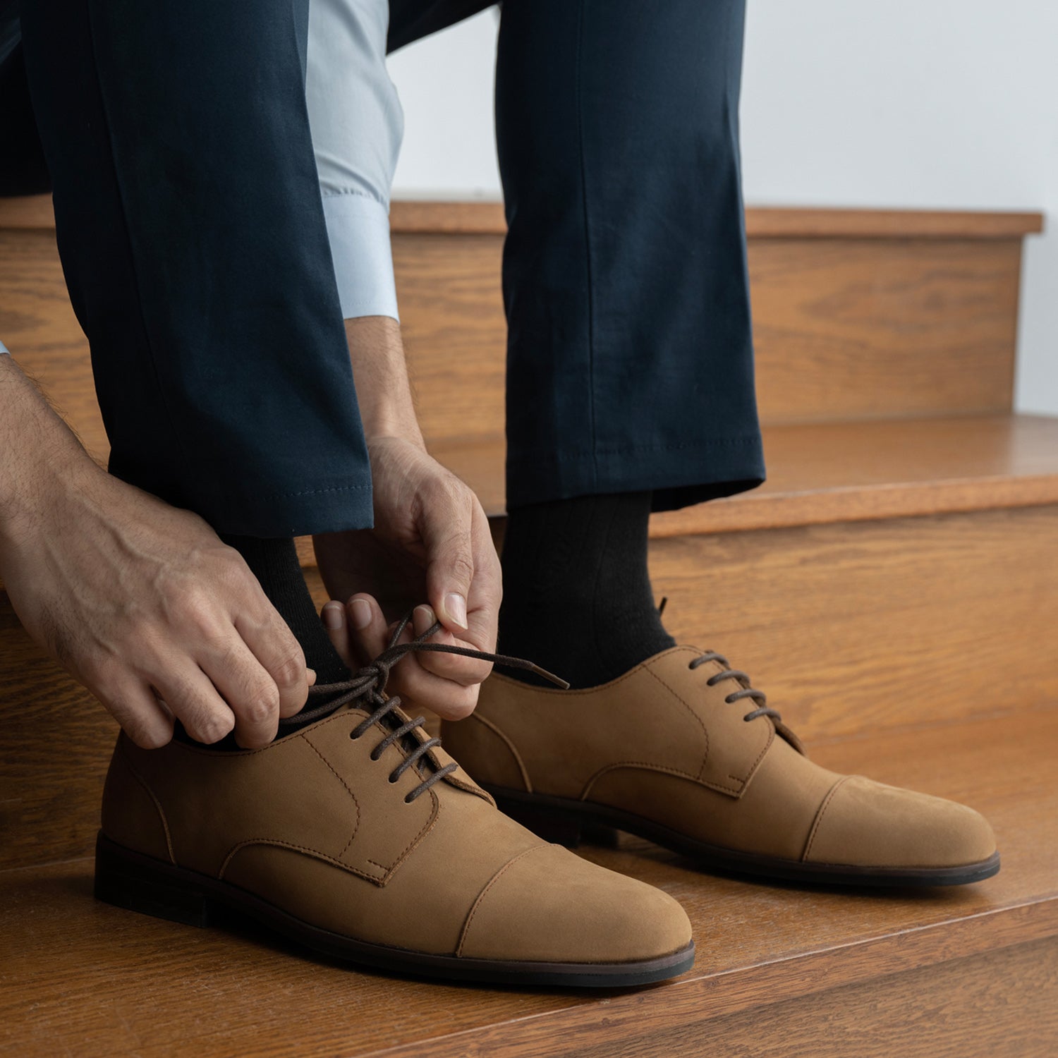 Attorney Derby Brown Nubuck Leather Shoes StudGuard The Jacket Maker Attorney Derby Brown Nubuck Leather Shoes StudGuard The Jacket Maker