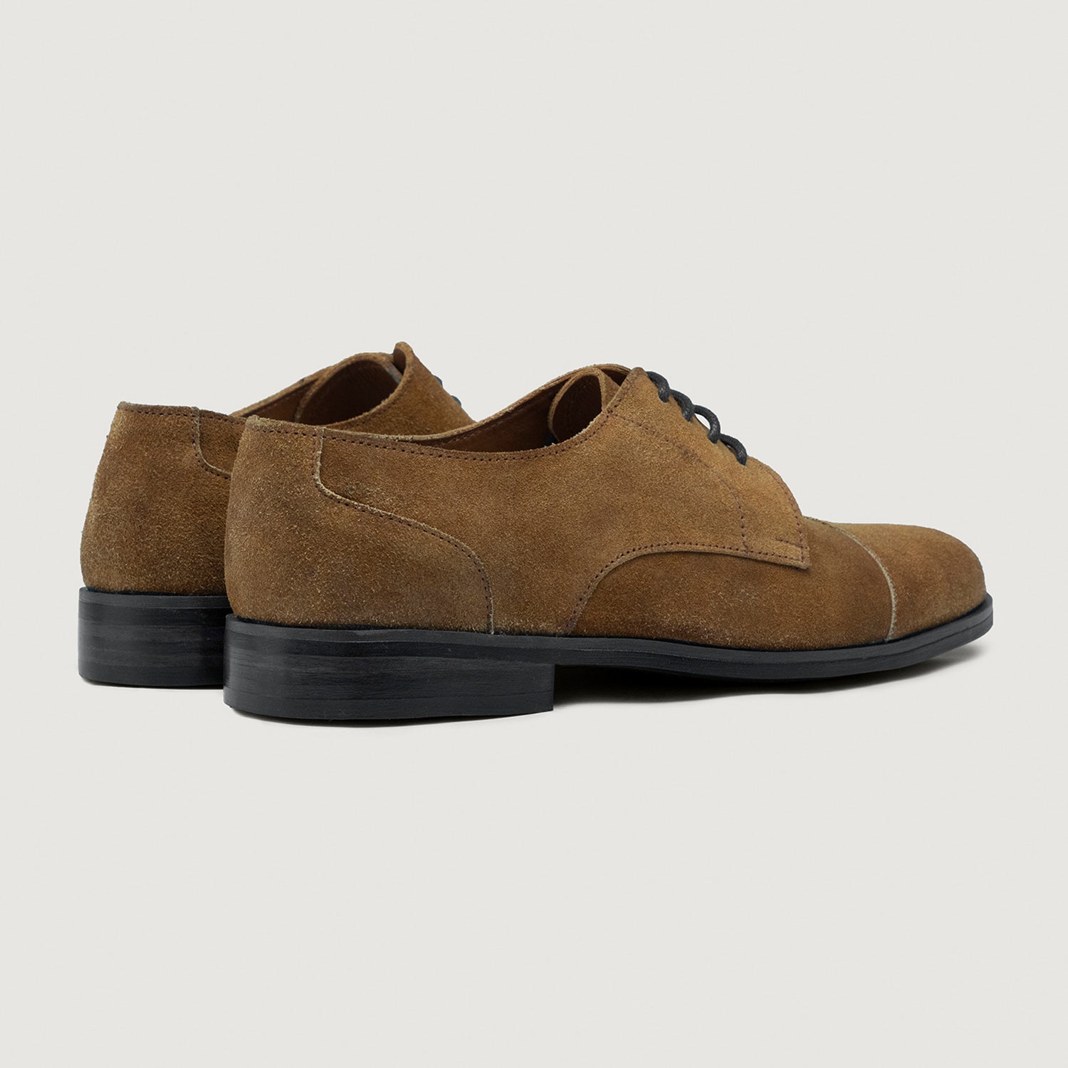 mens dark brown suede dress shoes Attorney Derby Brown Suede Leather Shoes – StudGuard – The Jacket Maker