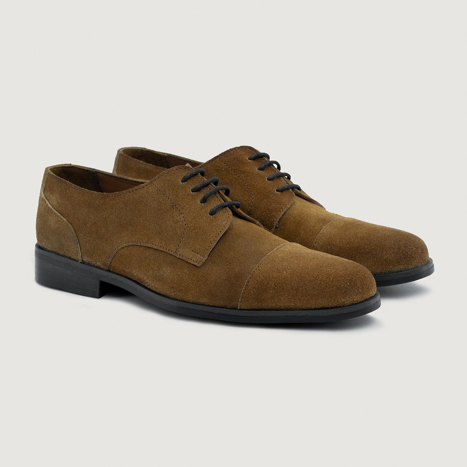 brown suede dress shoes Attorney Derby Brown Suede Leather Shoes StudGuard For Men – The Jacket  Maker