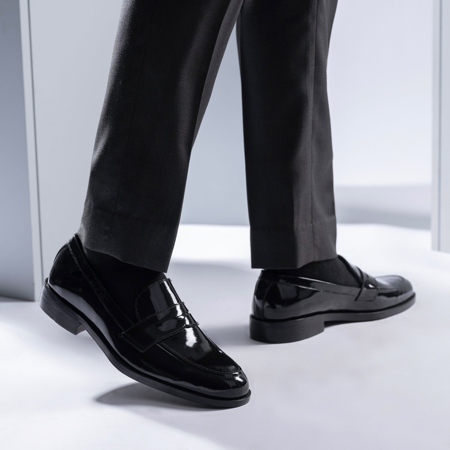 Baxton Black Patent Leather Loafers The Jacket Maker Baxton Black Patent Leather Loafers The Jacket Maker