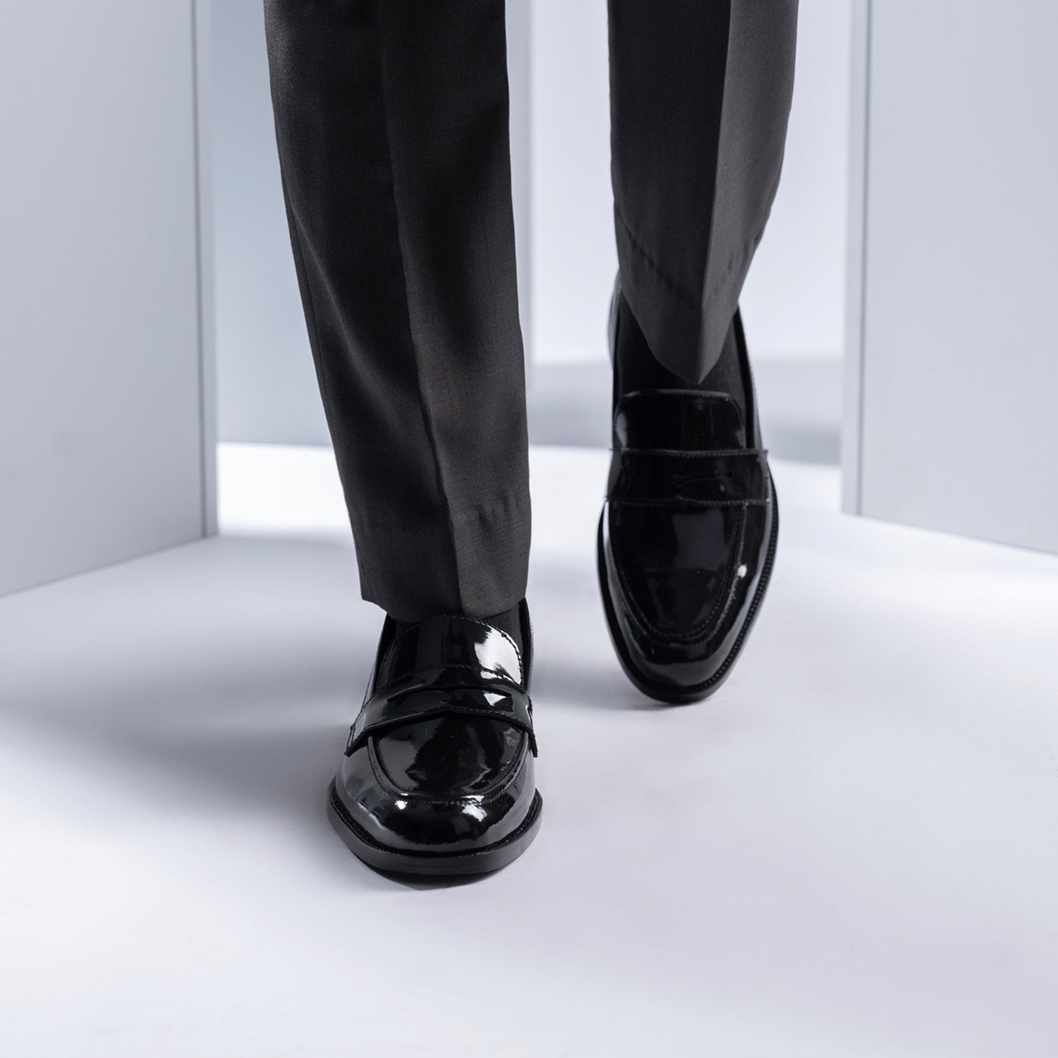 Baxton Black Patent Leather Loafers The Jacket Maker Baxton Black Patent Leather Loafers The Jacket Maker