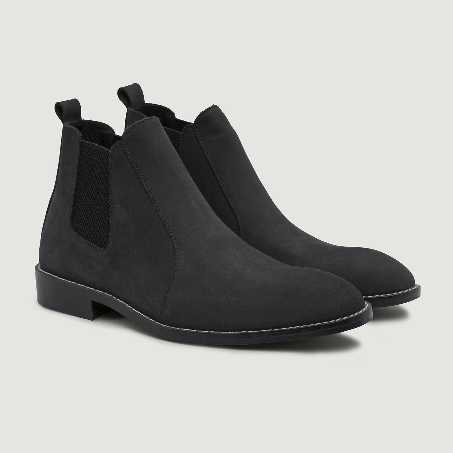 Chelsea Work Boots - Black Nubuck STEEL TOE CHELSEA BOOT WALLACE BLACK | Proxon Premium Workwear main image 3