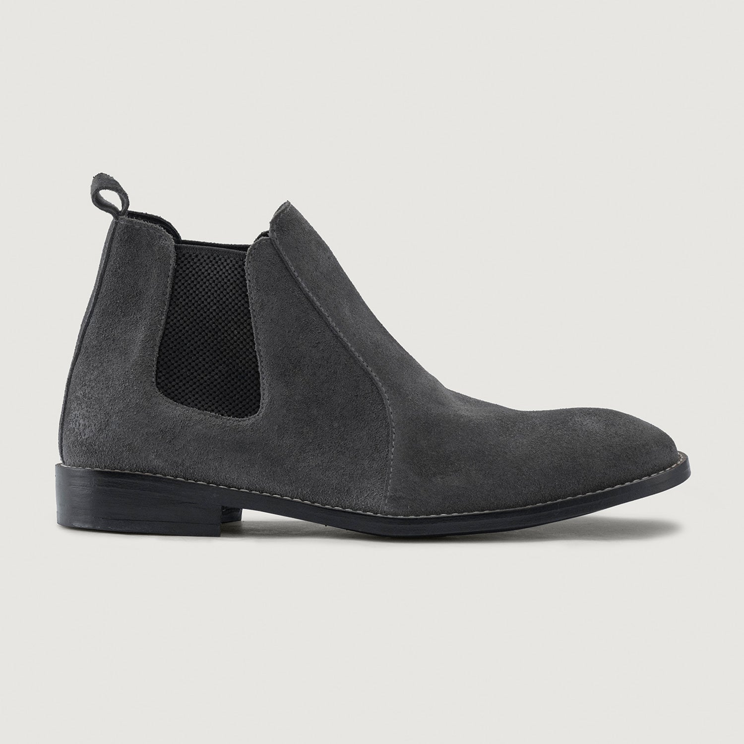 Clarks Men\'s Chelsea Boots in Gray Suede Chelsea Boot - The Maddox Mens Boot | Black Suede - Hound  main image 2