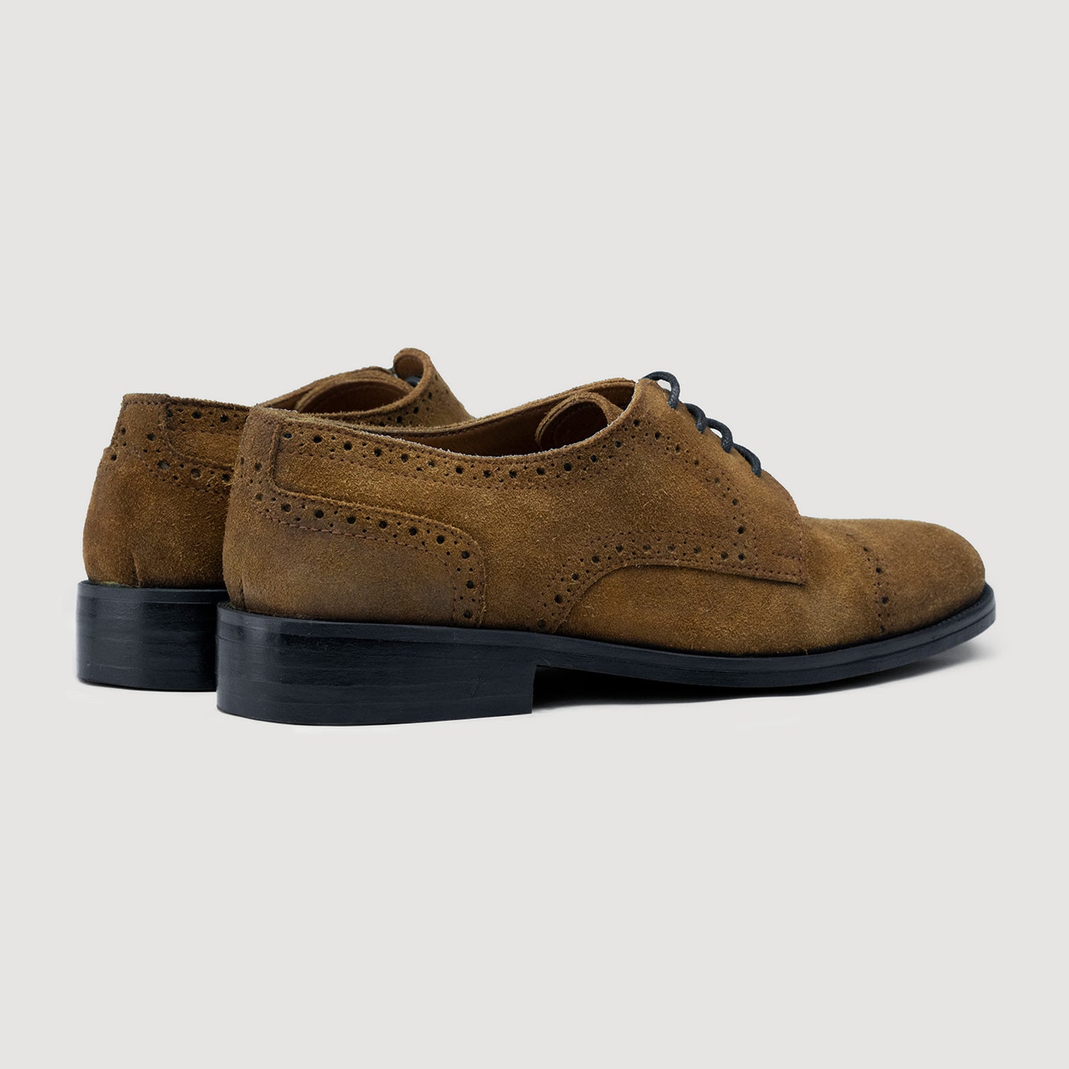 Vintage K Shoes Made in England Suede Dark Brown Leather Casual Derby Mens US 8 Dark Brown Derby Shoes Suede - Men main image 2