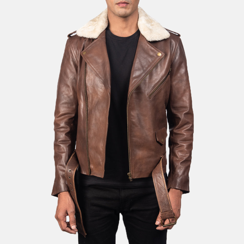 Men's Double Rider Biker Jackets in Real Leather – The Jacket Maker
