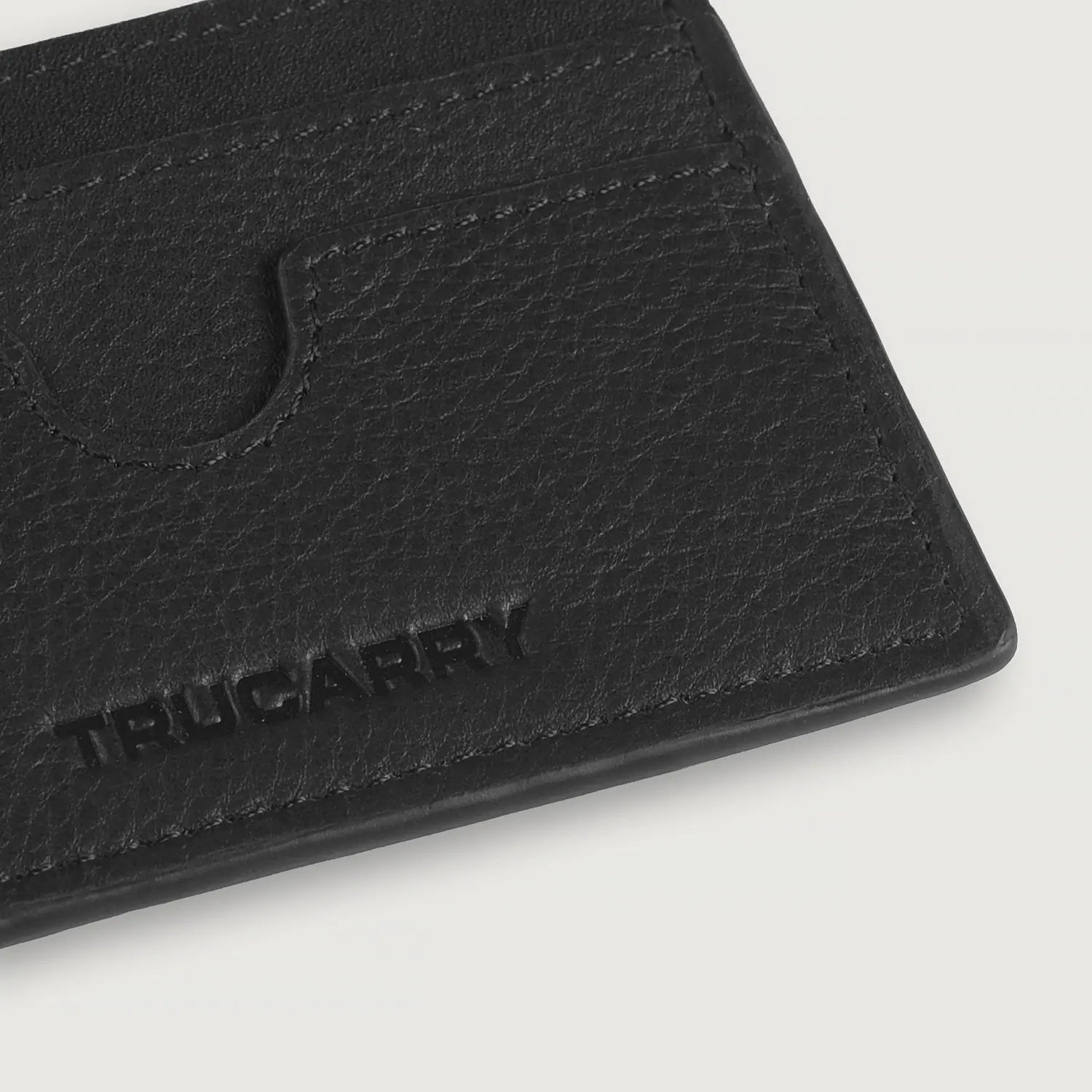 Karl Black Leather Card Holder For Men & Women - The Jacket Maker