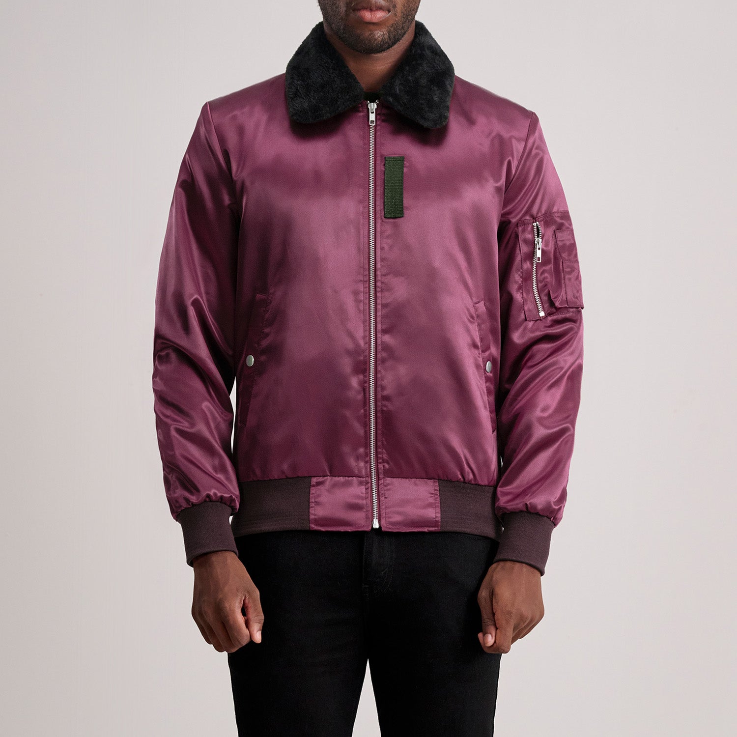 Clyde B-15 Maroon Bomber Jacket The Jacket Maker United States
