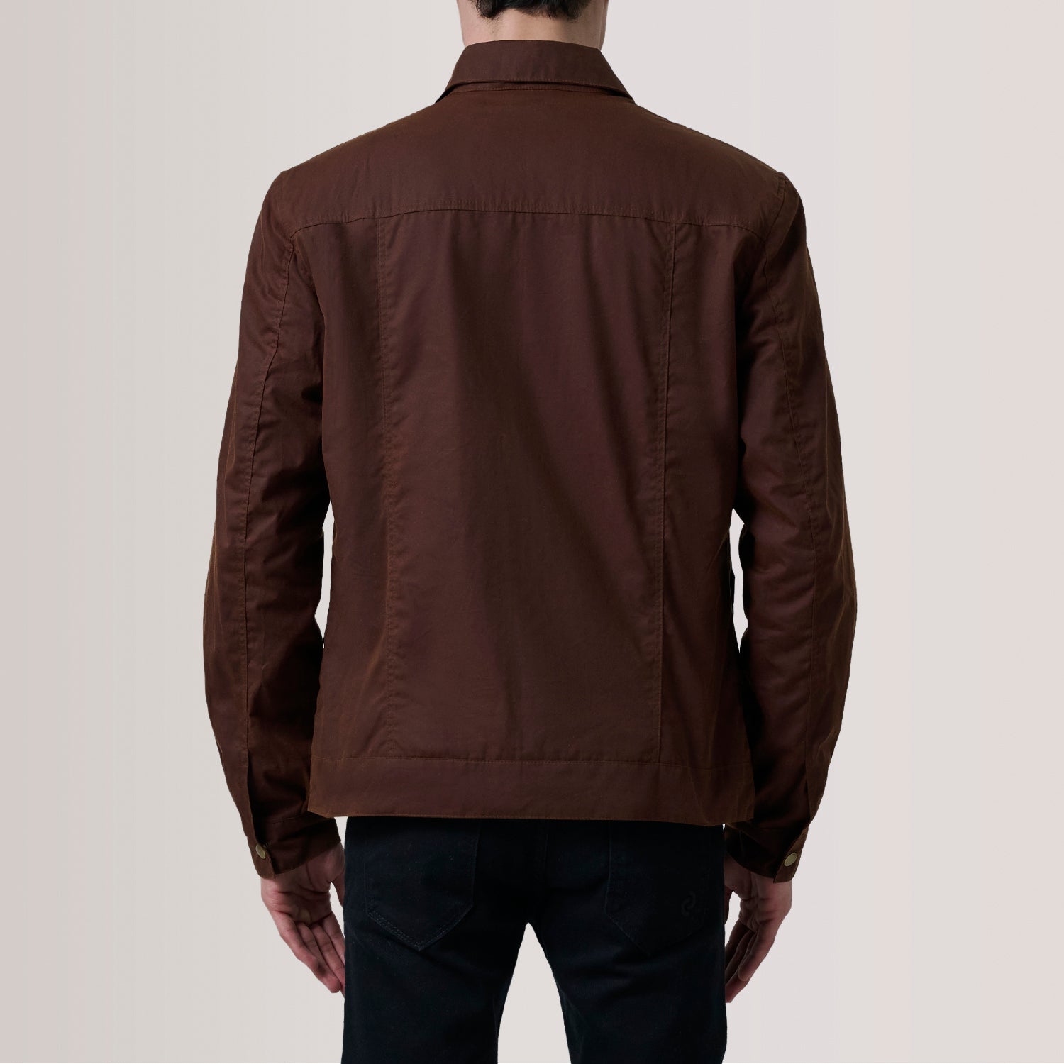 Colberto Brown Waxed Canvas Trucker Jacket For Men -The Jacket Maker ...