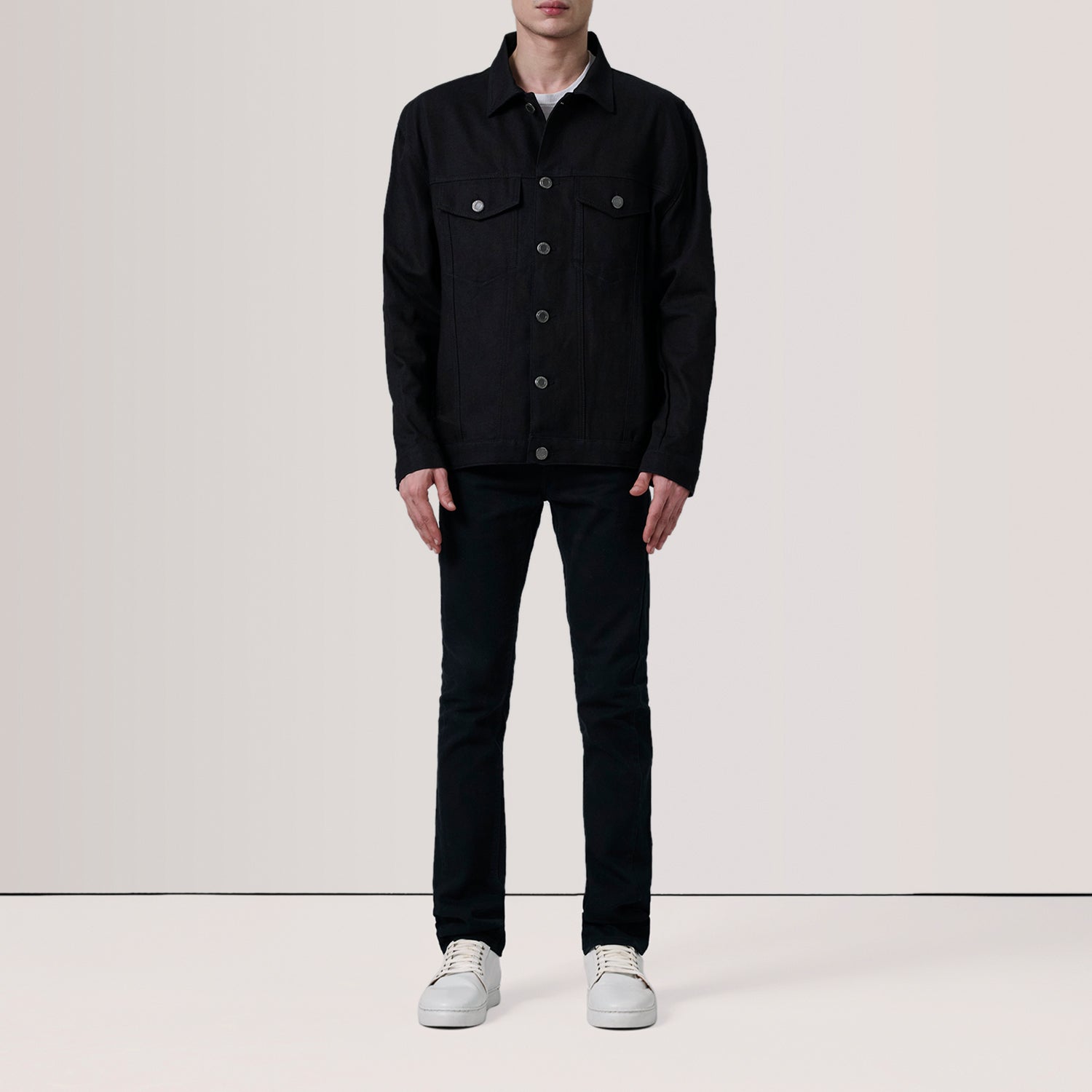 Eddie Black Oversized Denim Trucker Jacket For Men -The Jacket