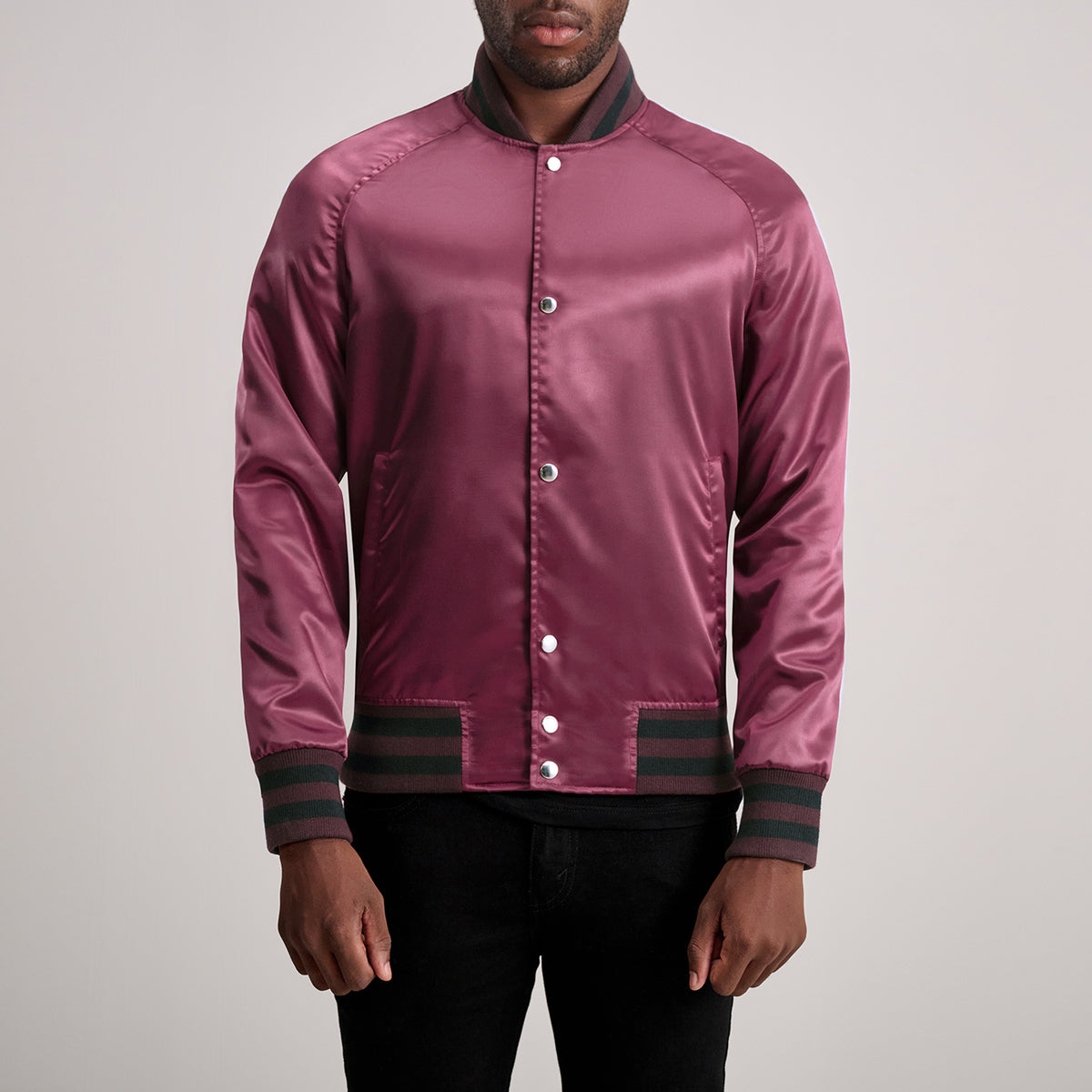 Xander Maroon Varsity Jacket - The Jacket Maker United States