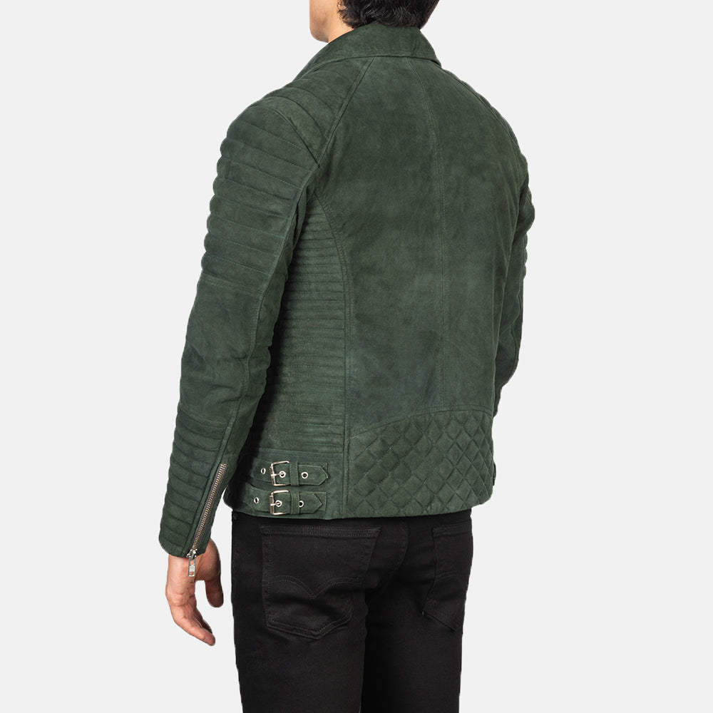Men's Armand Green Suede Biker Jacket – The Jacket Maker