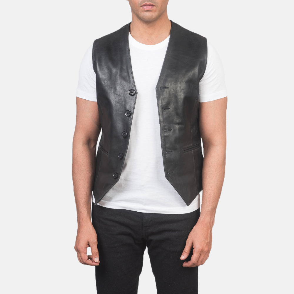 Men's Leather Vests - Biker, Puffer, Safari Vests - The Jacket Maker