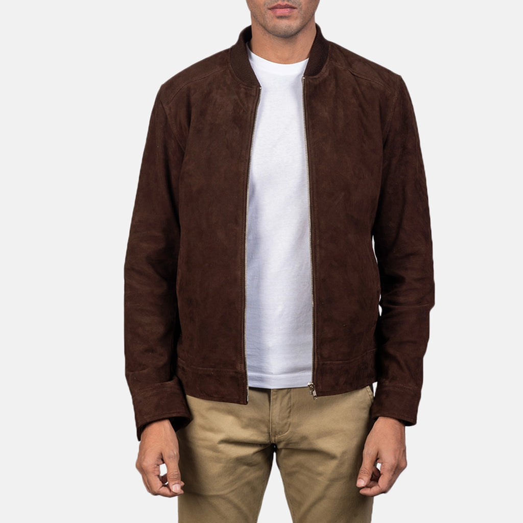 Brown Suede Jackets for Men - 100% Real Leather – The Jacket Maker