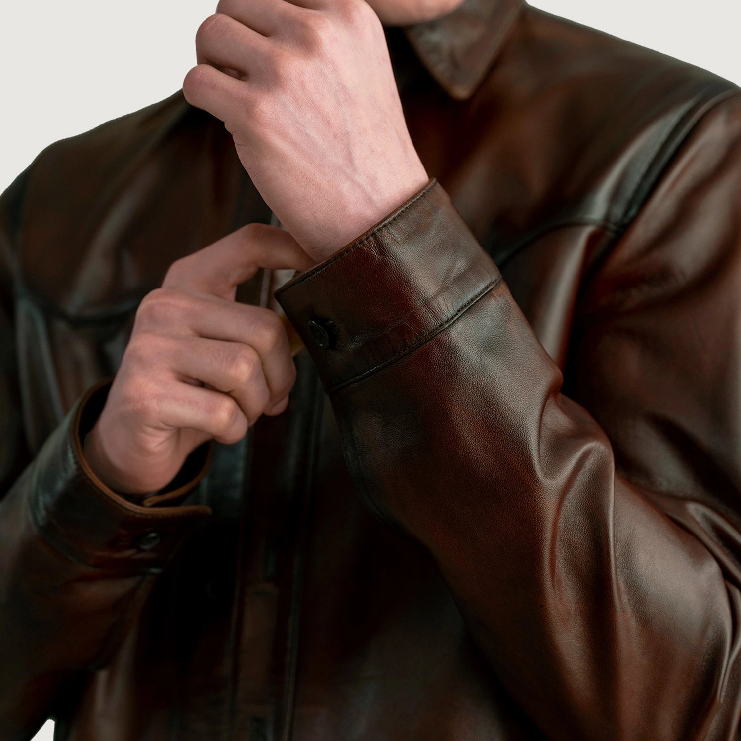 Bronco Distressed Brown Leather Shirt For Men – The Jacket Maker Bronco Distressed Brown Leather Shirt For Men – The Jacket Maker