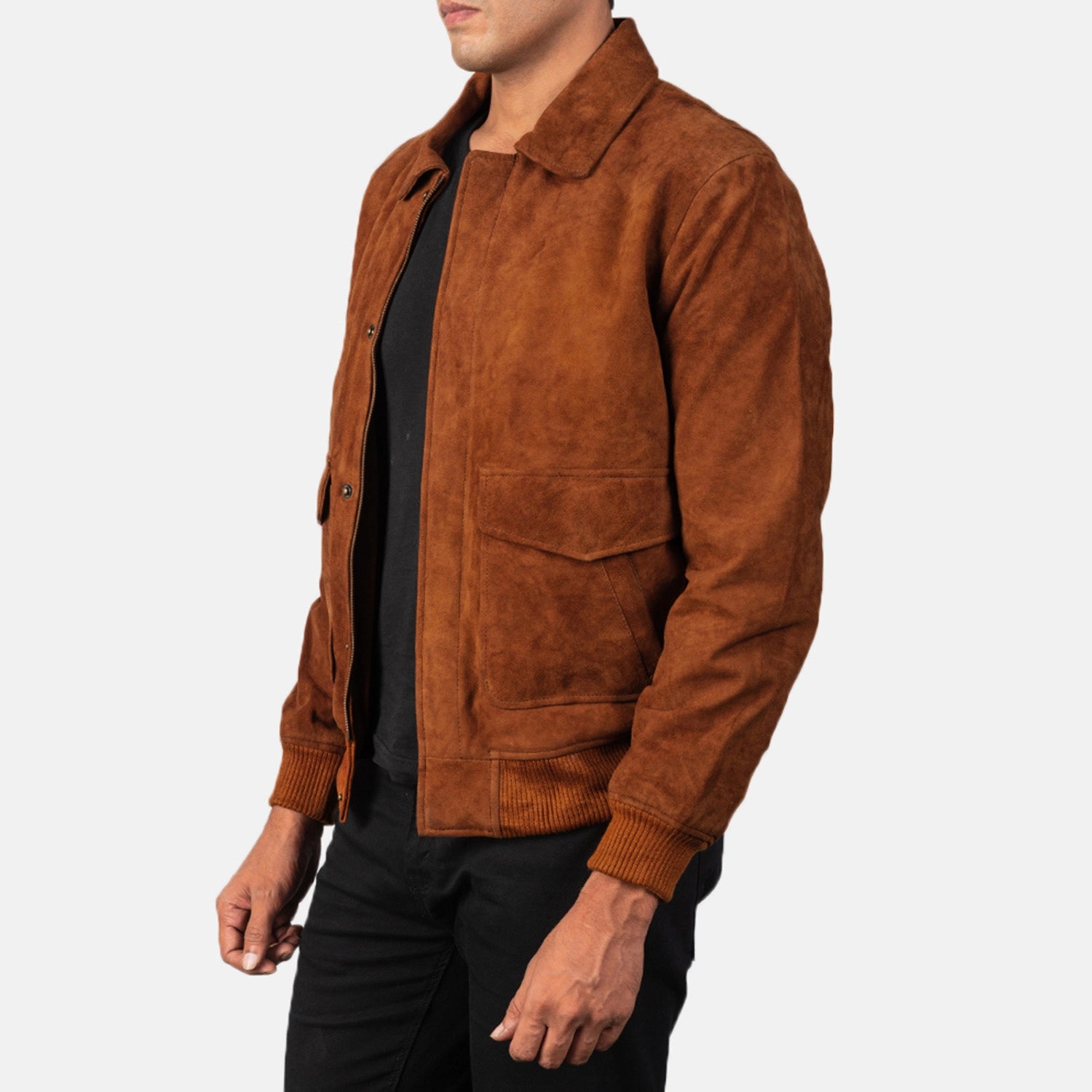Men's Coffmen Brown Suede A2 Bomber Jacket – The Jacket Maker