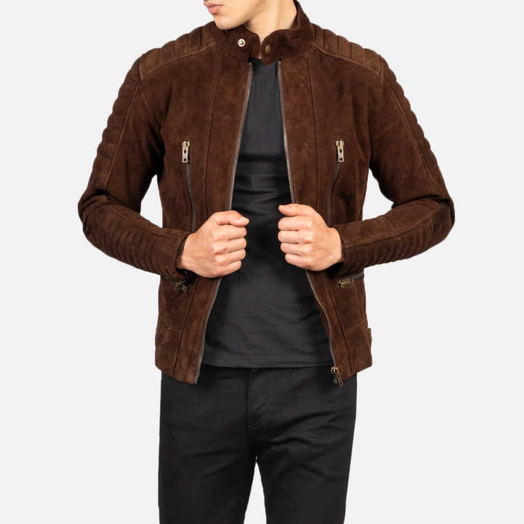 Brown Suede Jackets for Men - 100% Real Leather – The Jacket Maker