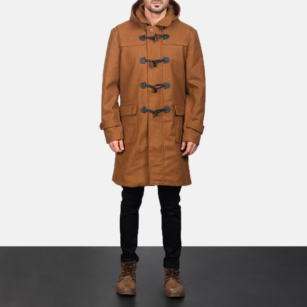 Men's Drake Khaki Wool Duffle Coat – The Jacket Maker