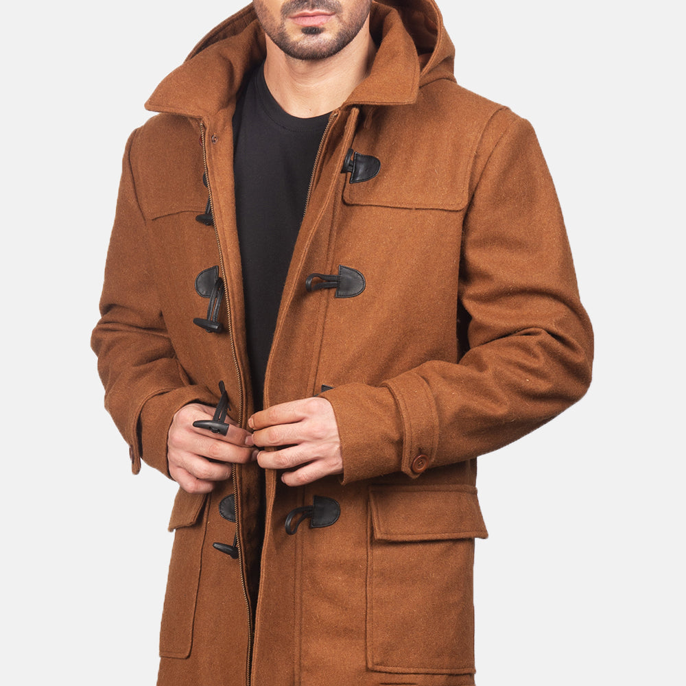 Men's Drake Khaki Wool Duffle Coat – The Jacket Maker