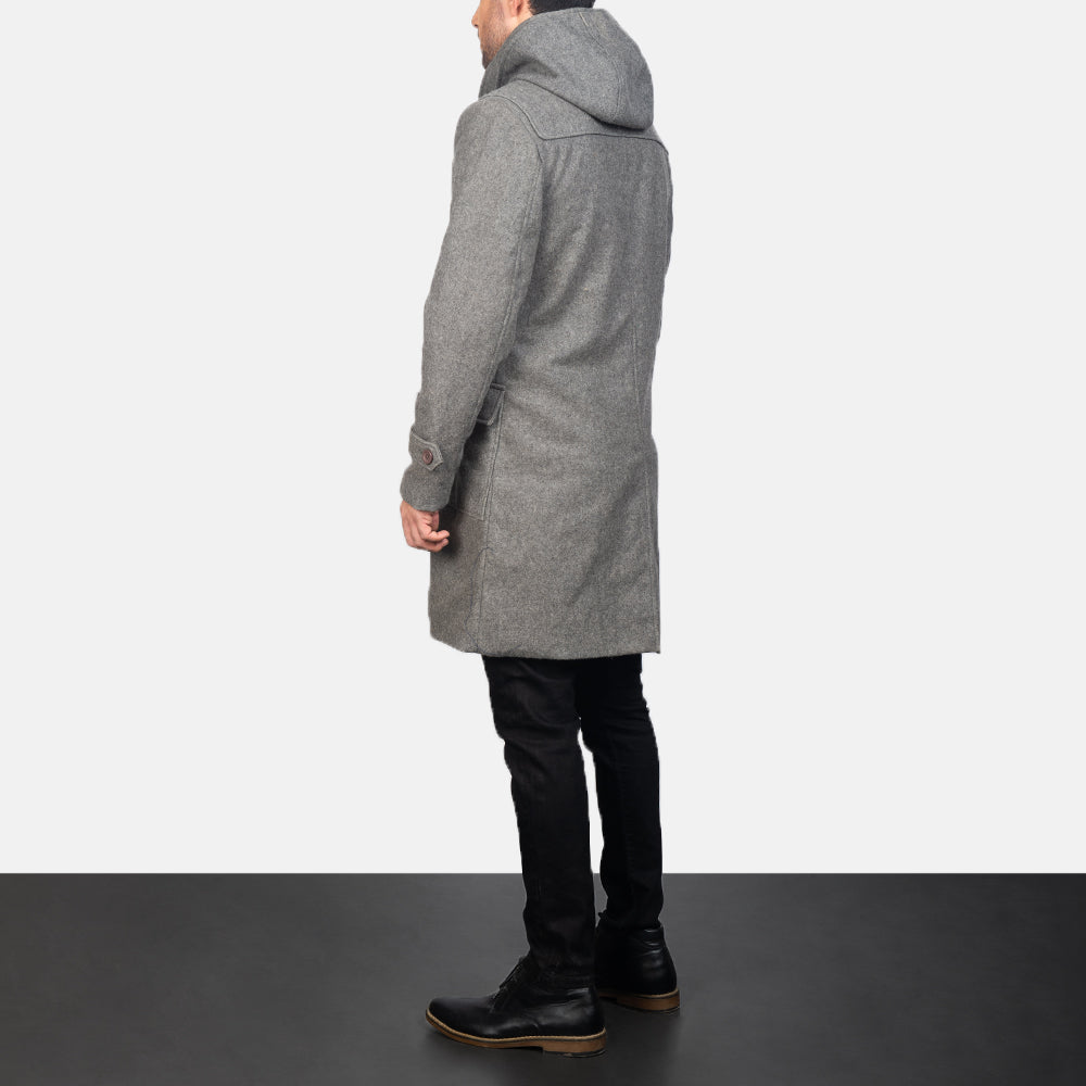 Men's Grey Wool Duffle Coat – The Jacket Maker