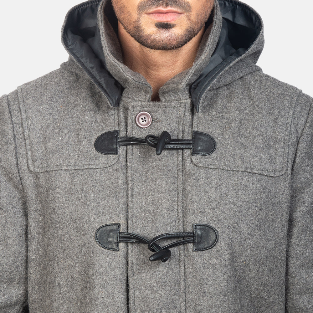 Men's Grey Wool Duffle Coat – The Jacket Maker