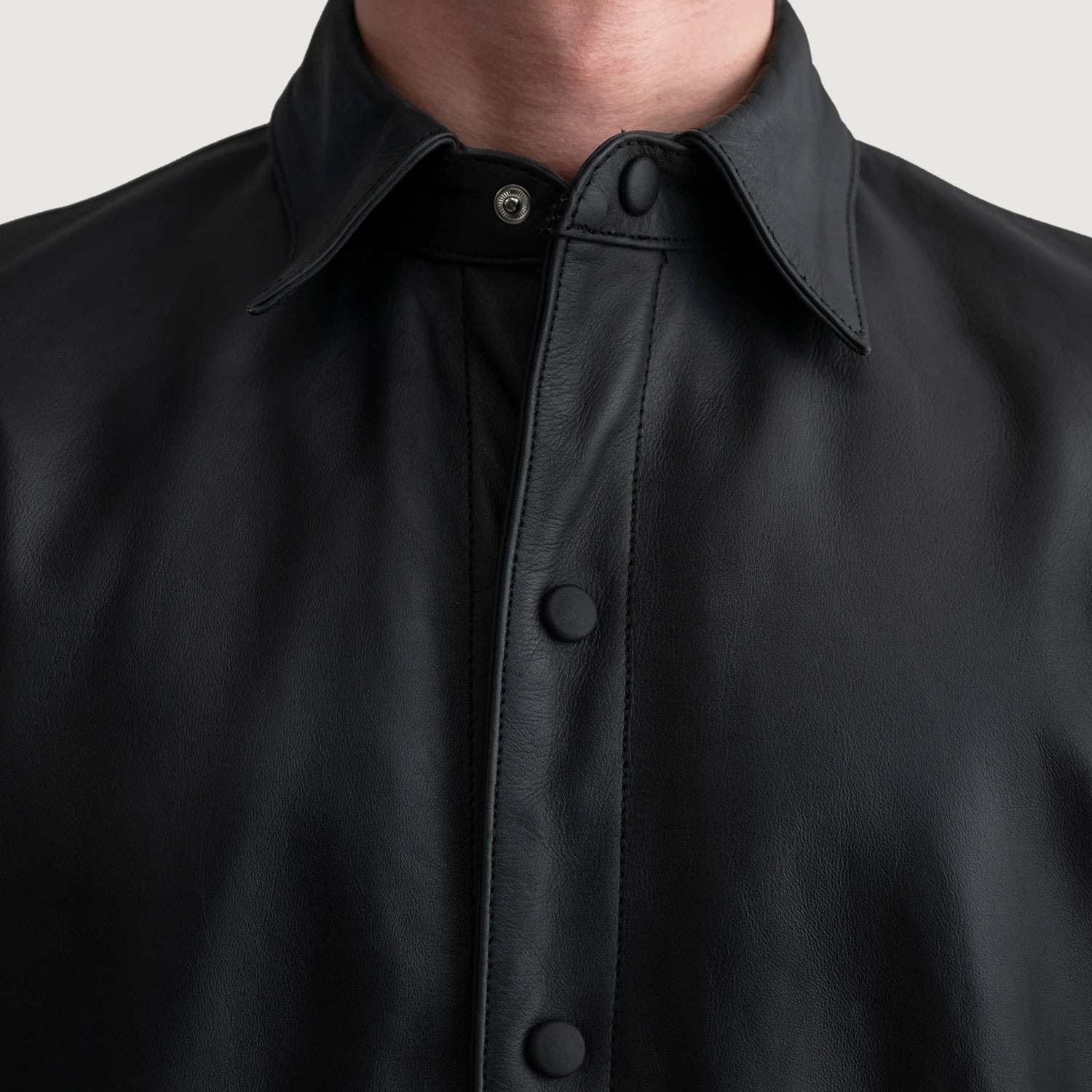matte black dress shirt Argent Collared Shirt in Matte-side Silk Satin | Black | Women's Tops