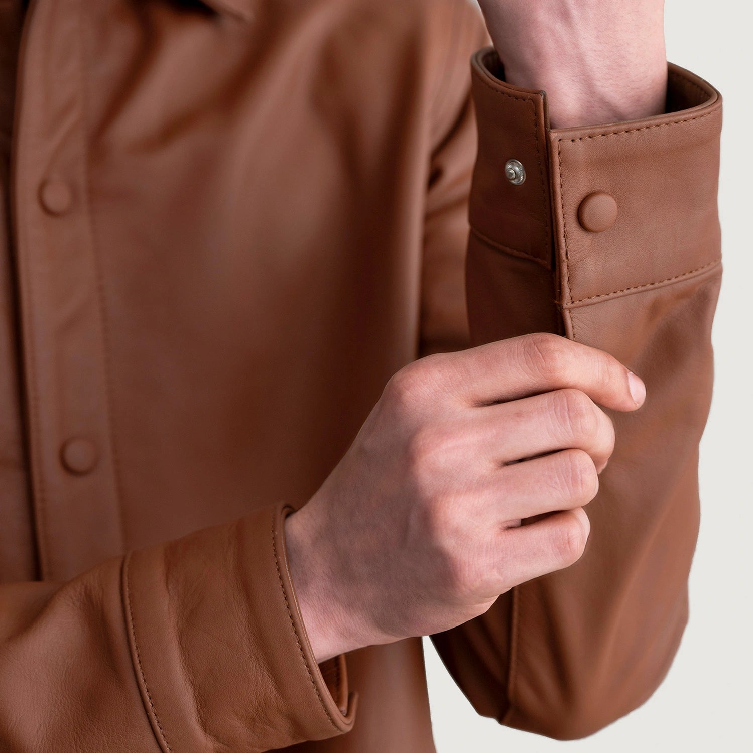 TODAYFUL Leather Shirts Jacket 38ブラウン Haven Matte Brown Leather Shirt For Men – The Jacket Maker