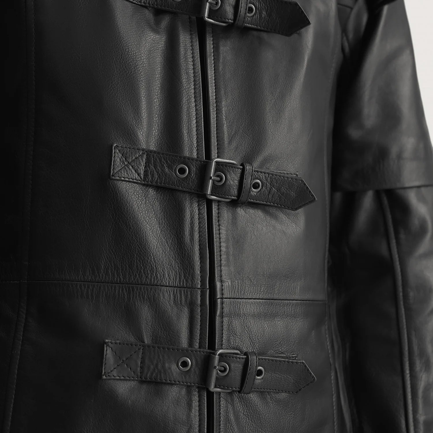 Huntsman Black Hooded Leather Trench Coat For Men – The Jacket Maker