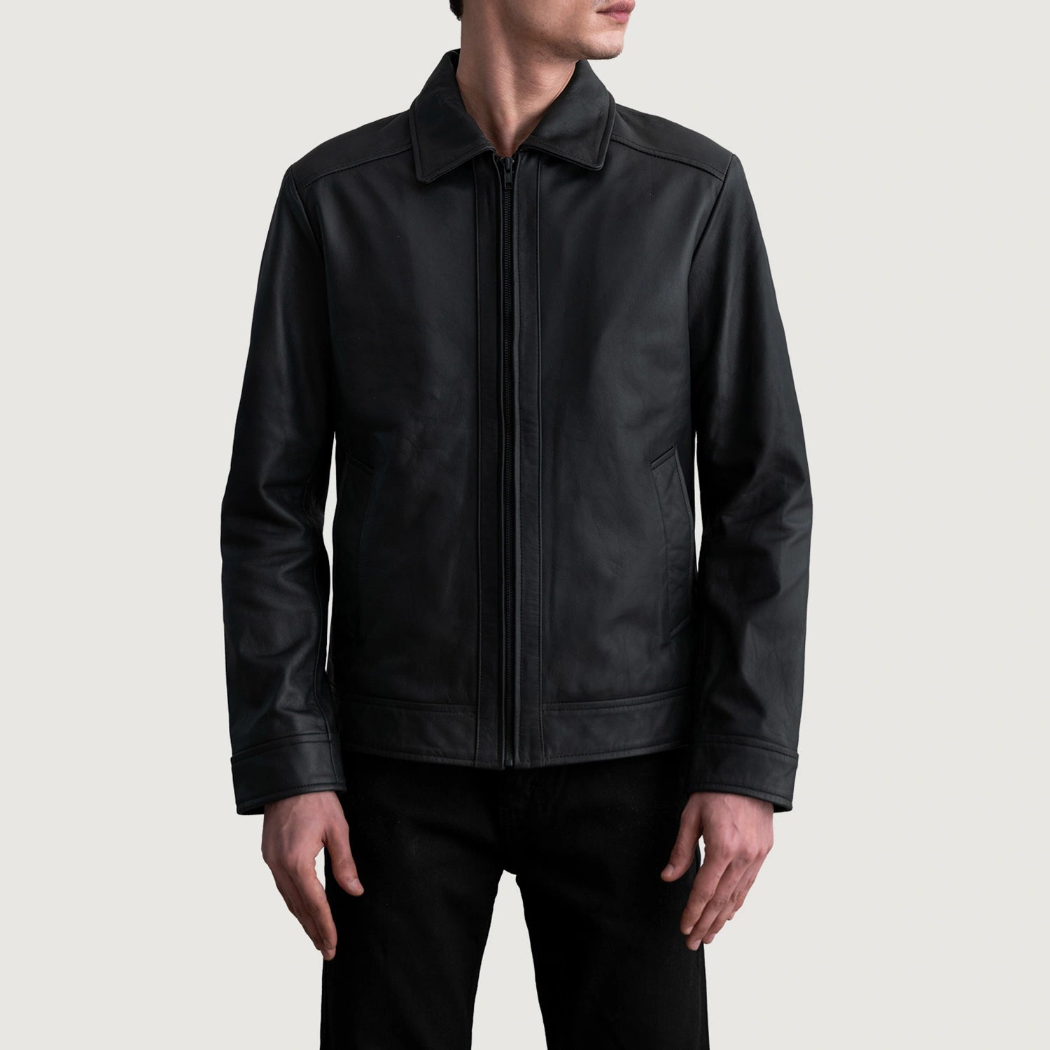 Inferno Matte Black Leather Jacket For Men – The Jacket Maker