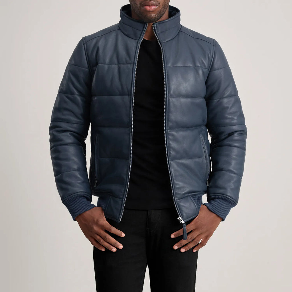 Men's Leather Puffer Jackets. 100% Real Leather | The Jacket Maker