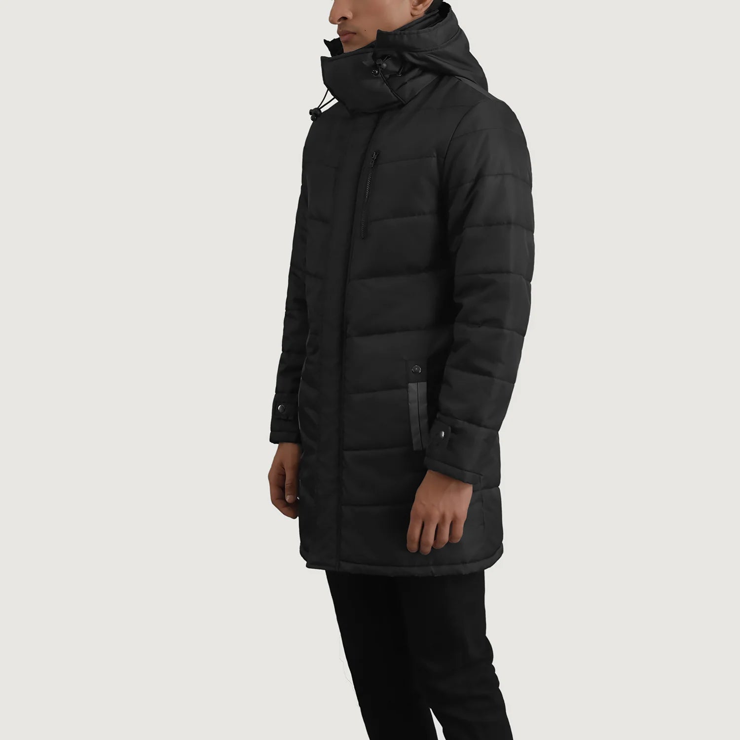 Moore Black Hooded Parka Jacket For Men - The Jacket Maker Moore Black Hooded Parka Jacket For Men - The Jacket Maker