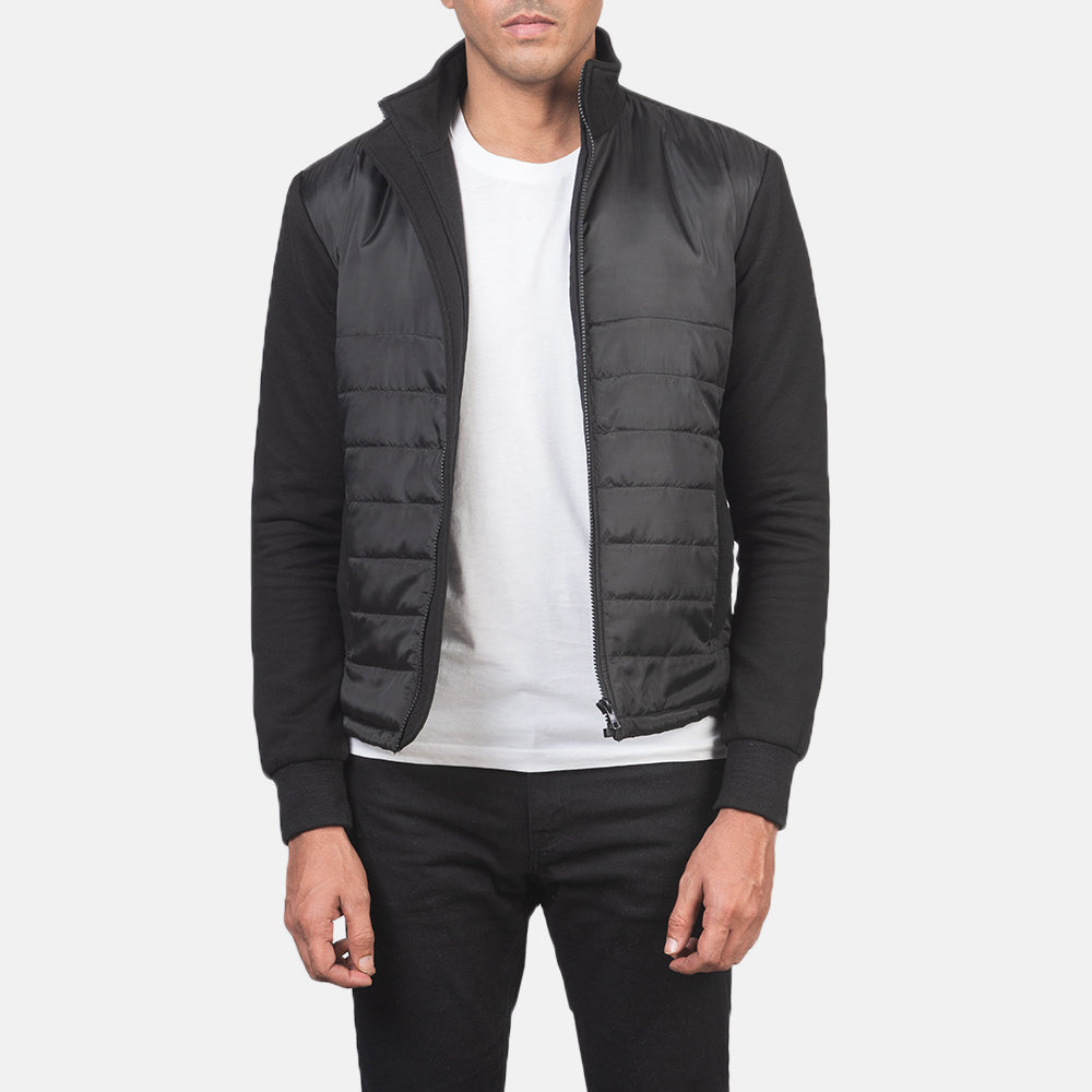 Men's Nashville Quilted Black Windbreaker Jacket – The