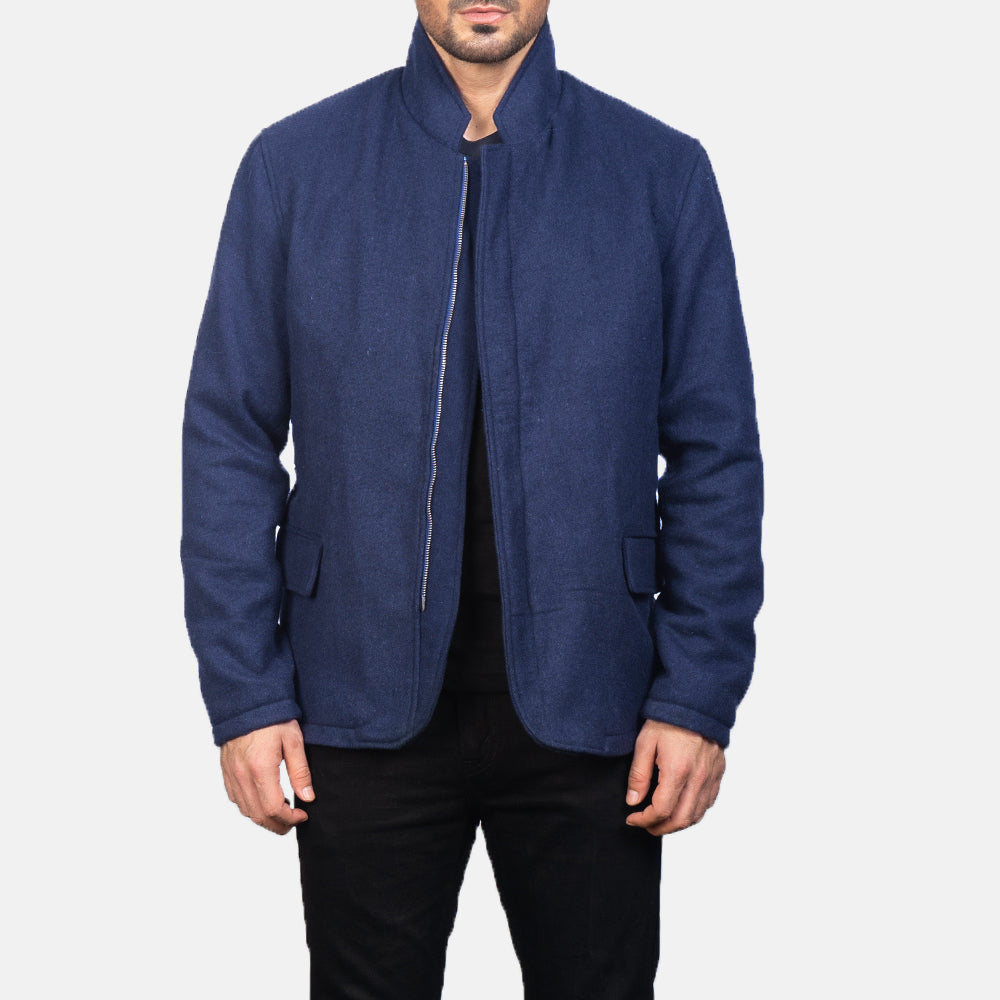 Men's Thomas Blue Wool Jacket – The Jacket Maker
