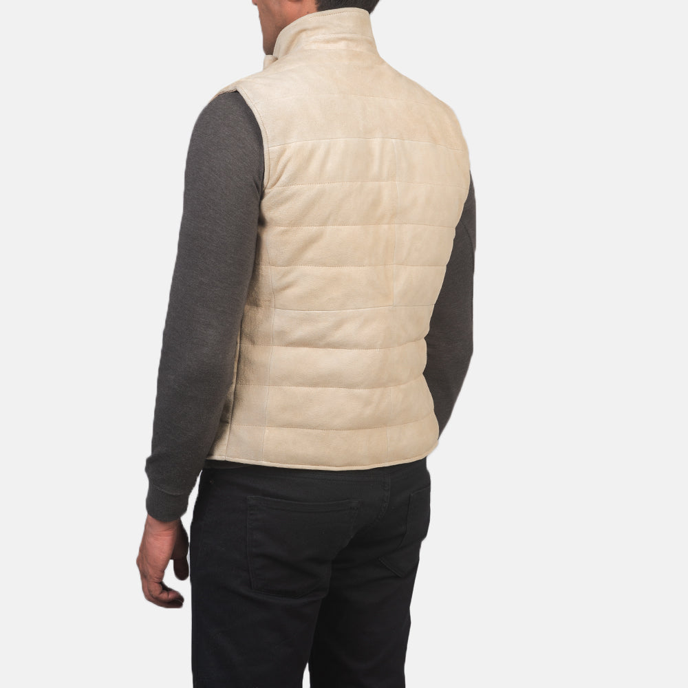 Men's Tony Off-White Suede Vest – The Jacket Maker