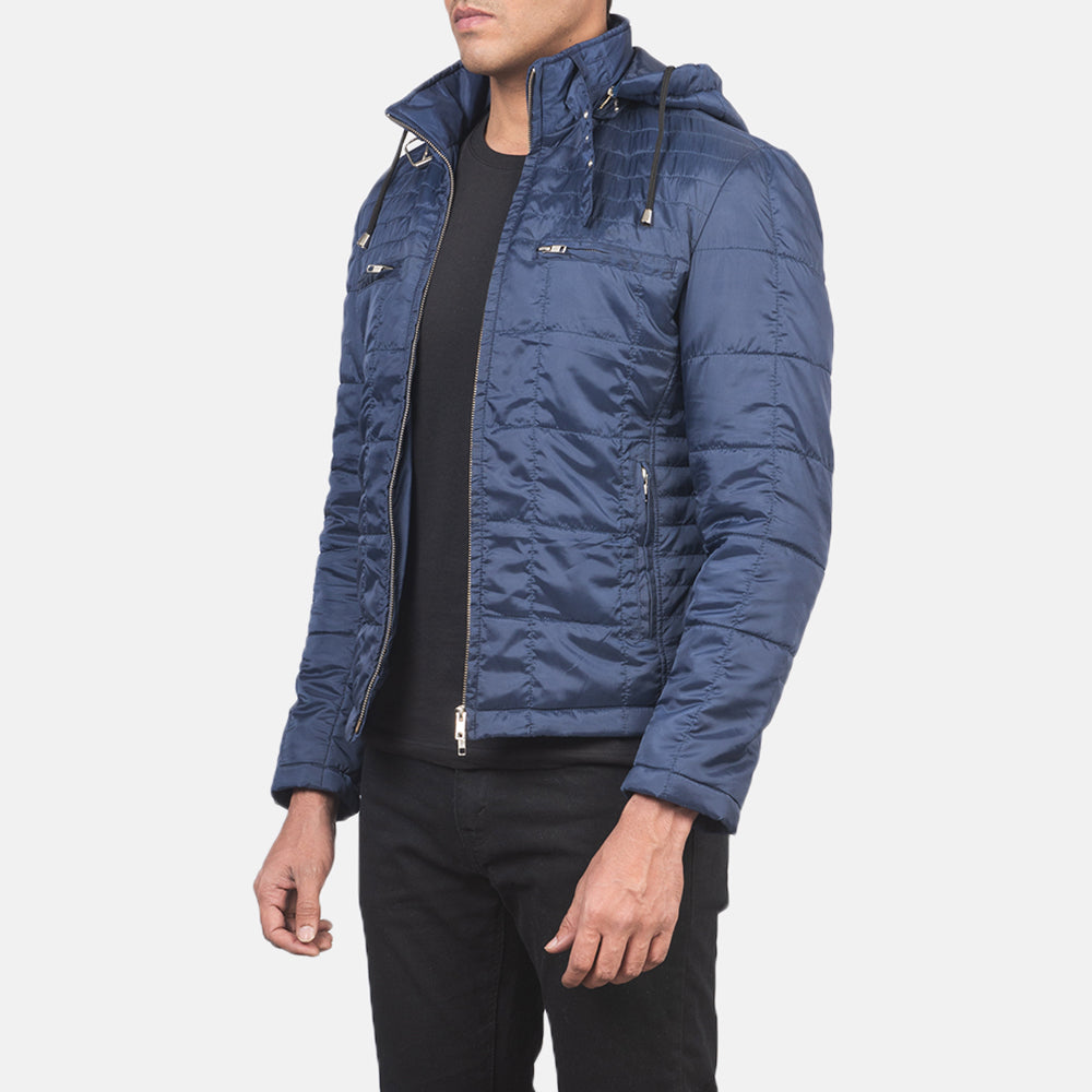 Men's Alps Quilted Blue Windbreaker Jacket – The Jacket Maker