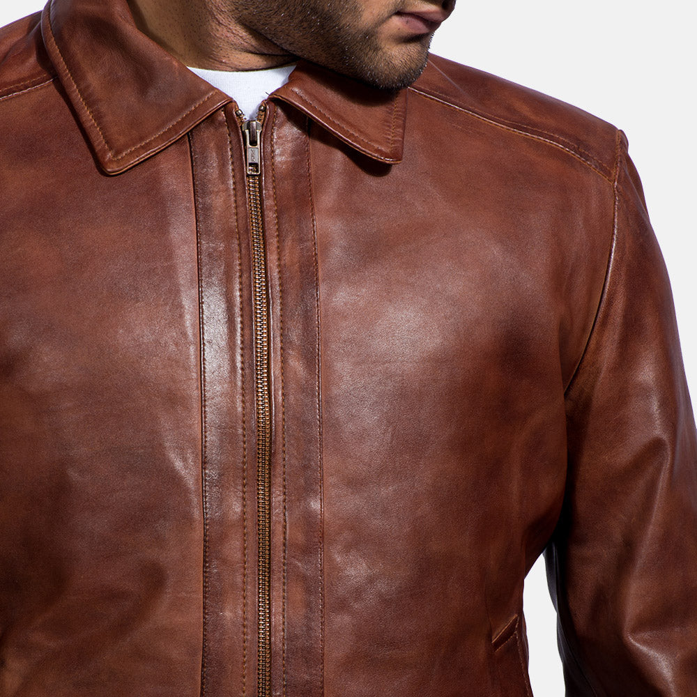 Men's Inferno Brown Leather Jacket – The Jacket Maker