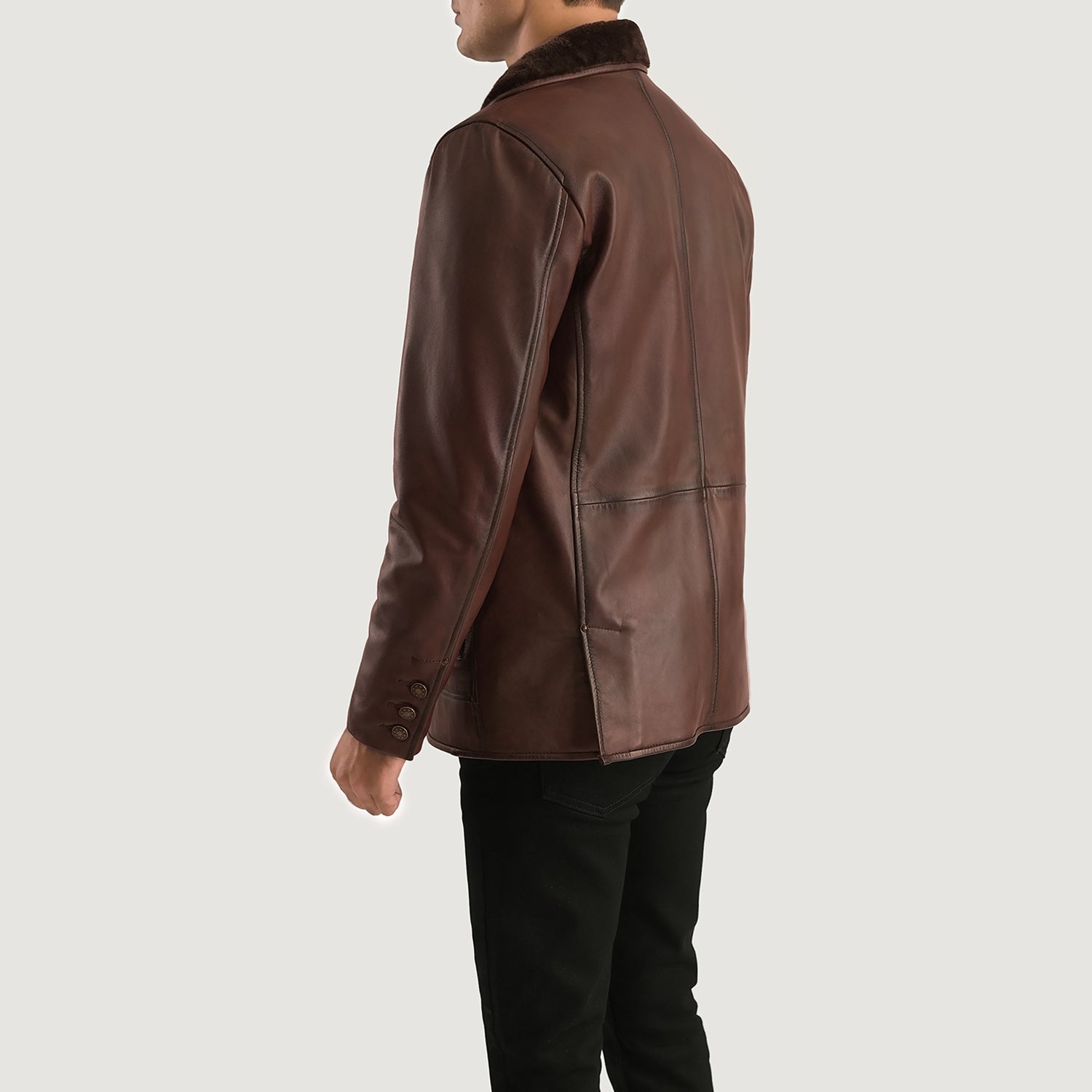 Men's Rocky Brown Fur Leather Coat – The Jacket Maker