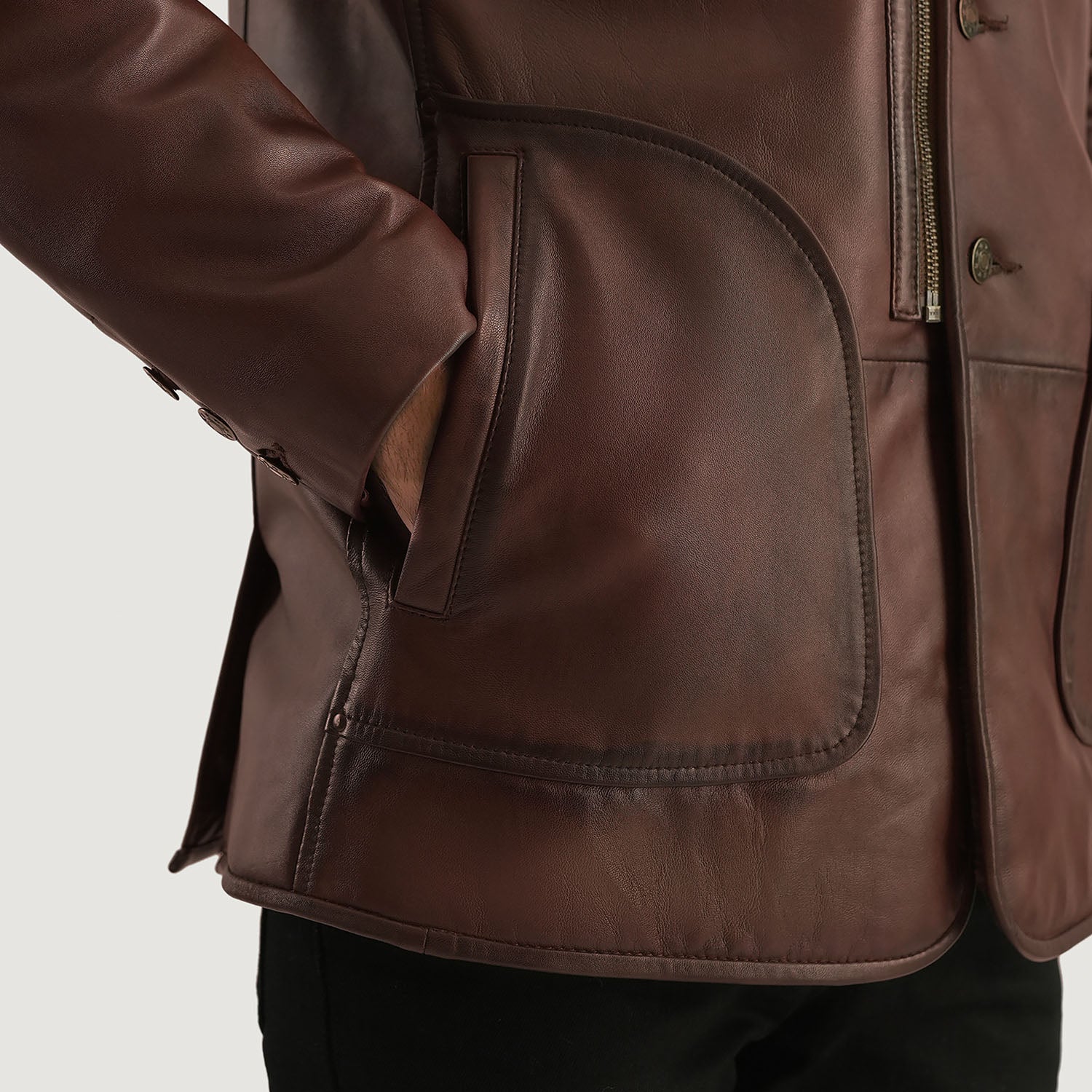 Men's Rocky Brown Fur Leather Coat – The Jacket Maker