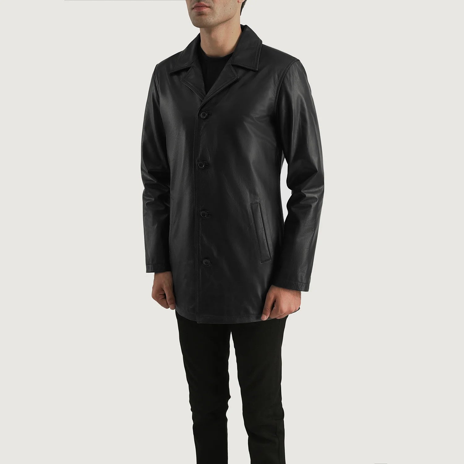 Manly Make 黒 レザージャケット LL Mens_Urban_Slate_Black_Leather