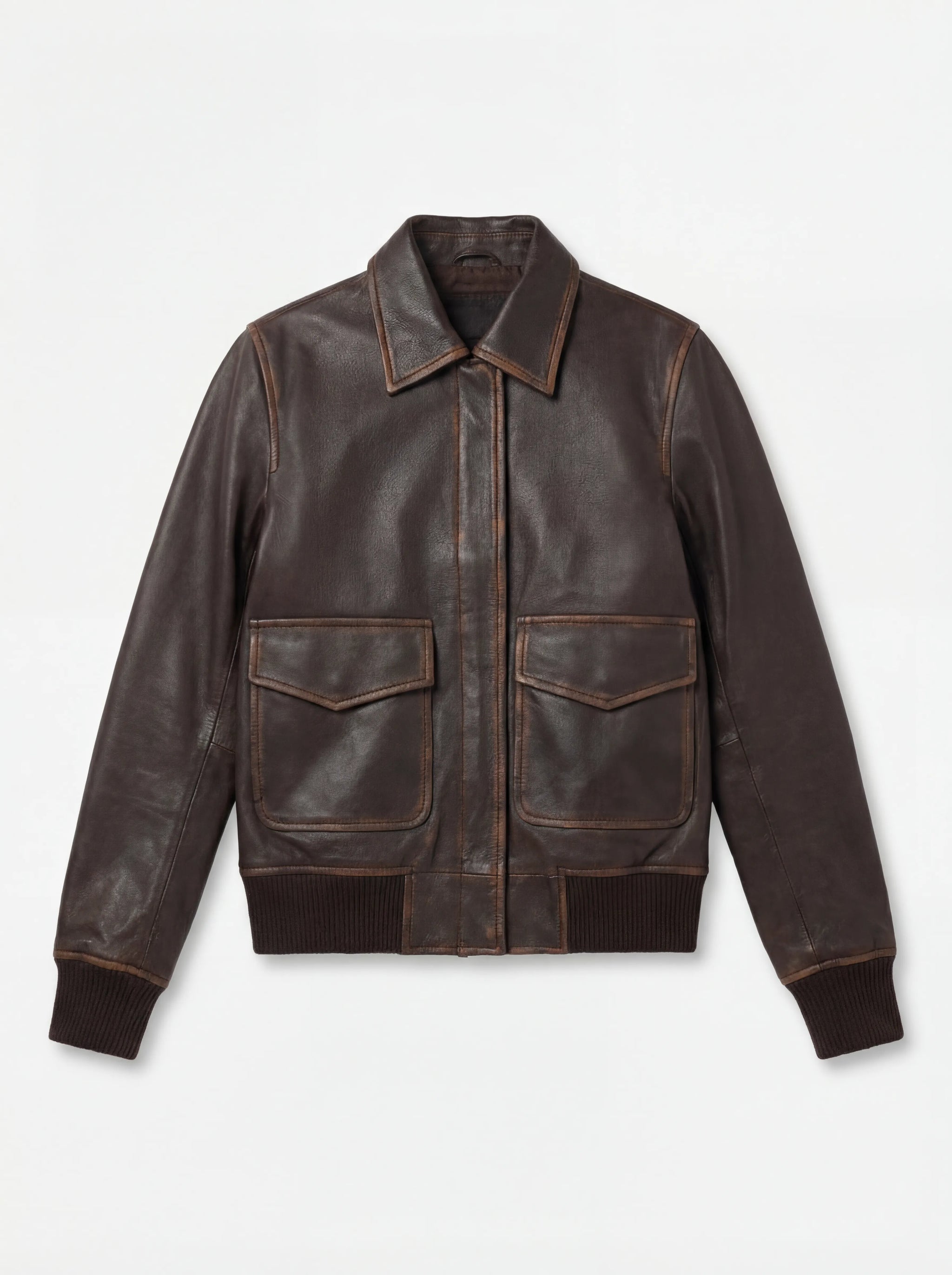 Women's Westa A-2 Brown Leather Bomber Jacket – The Jacket Maker