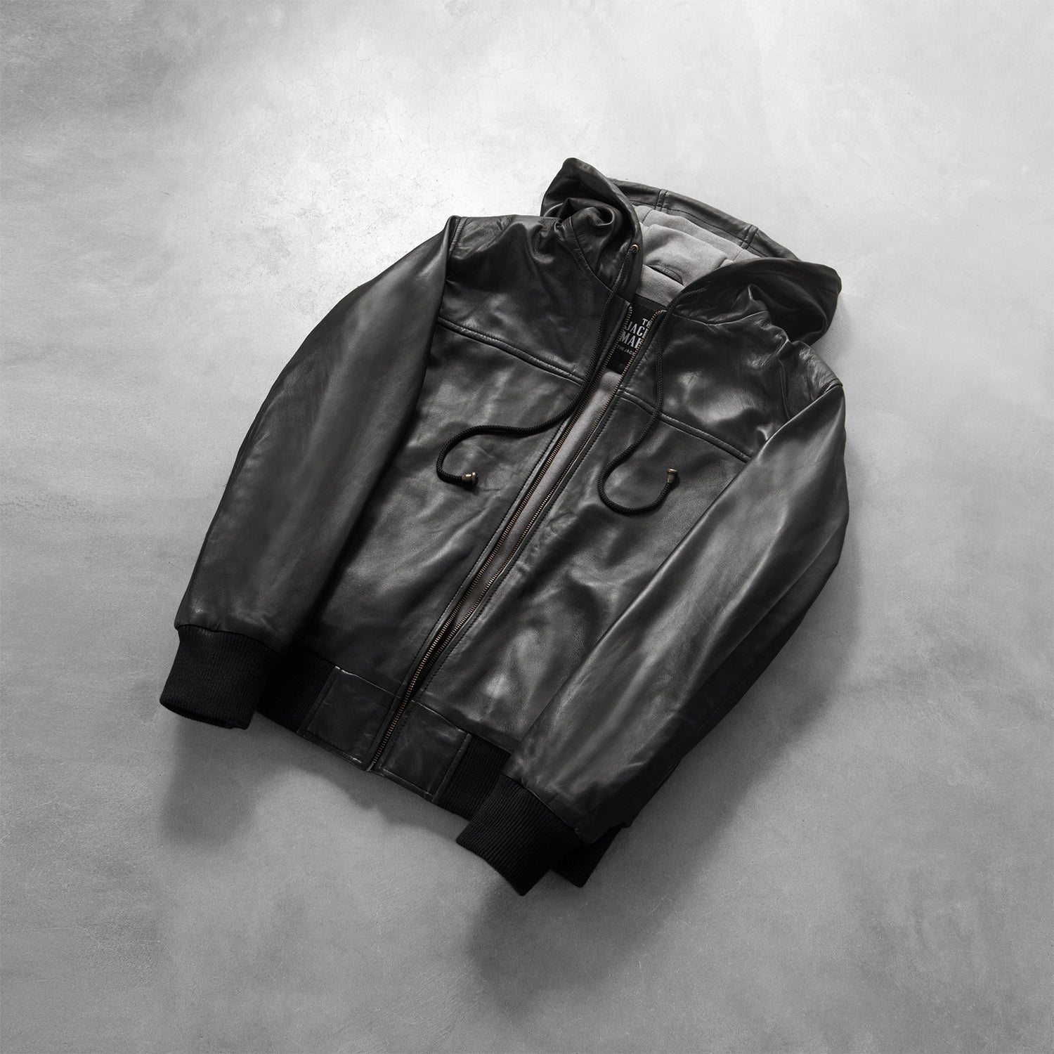 Men's Nintenzo Black Hooded Leather Jacket – The Jacket Maker Men's Nintenzo Black Hooded Leather Jacket – The Jacket Maker