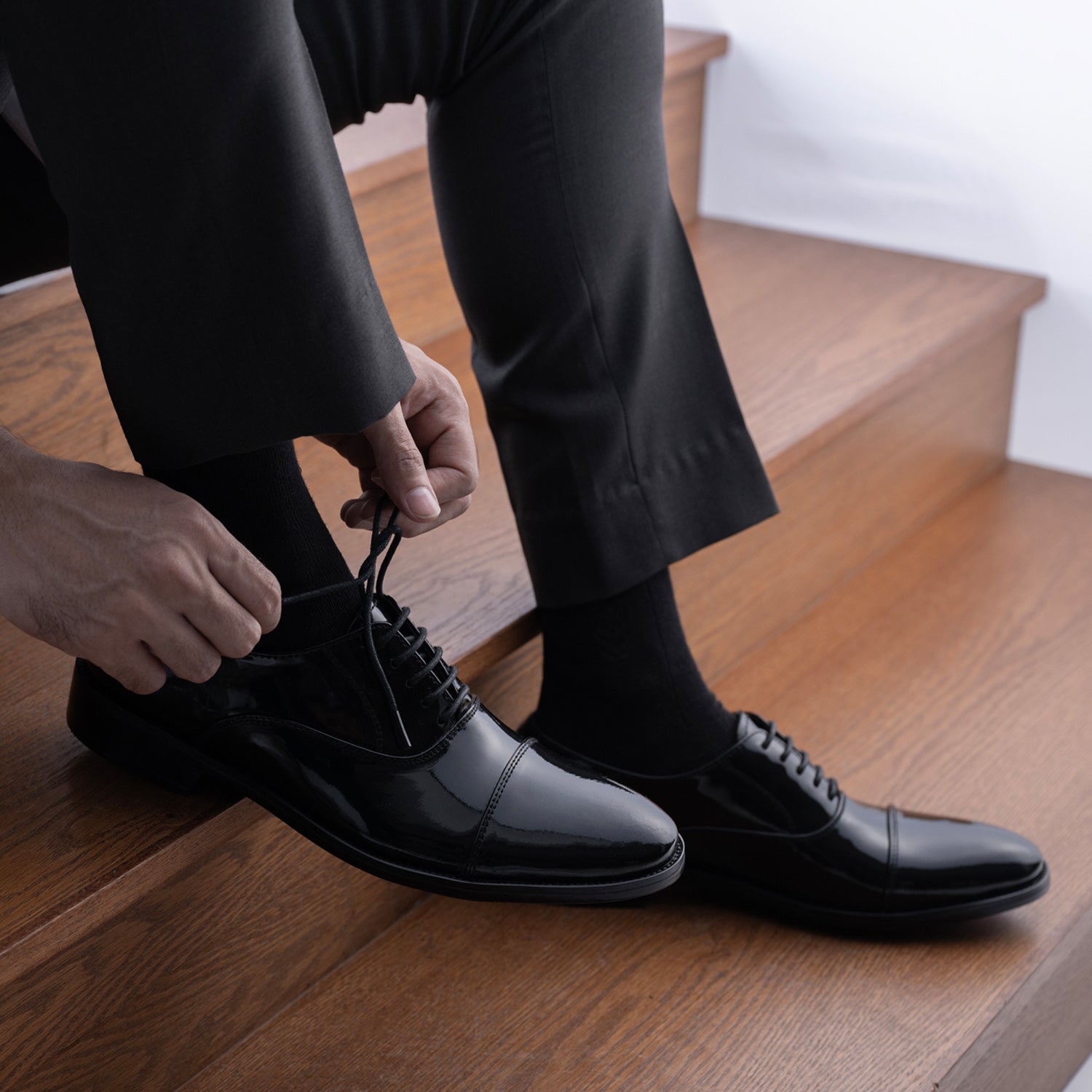 Professor Oxford Black Patent Leather Shoes The Jacket Maker Professor Oxford Black Patent Leather Shoes The Jacket Maker