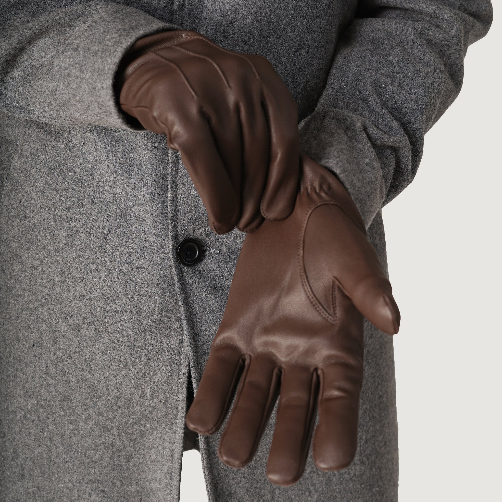 brown leather dress gloves The Jacket Maker Men Ralph Real Wool Lined Vero Moda cheesecloth textured product_family:32C1025 or at a casual Style:PA1674400-205