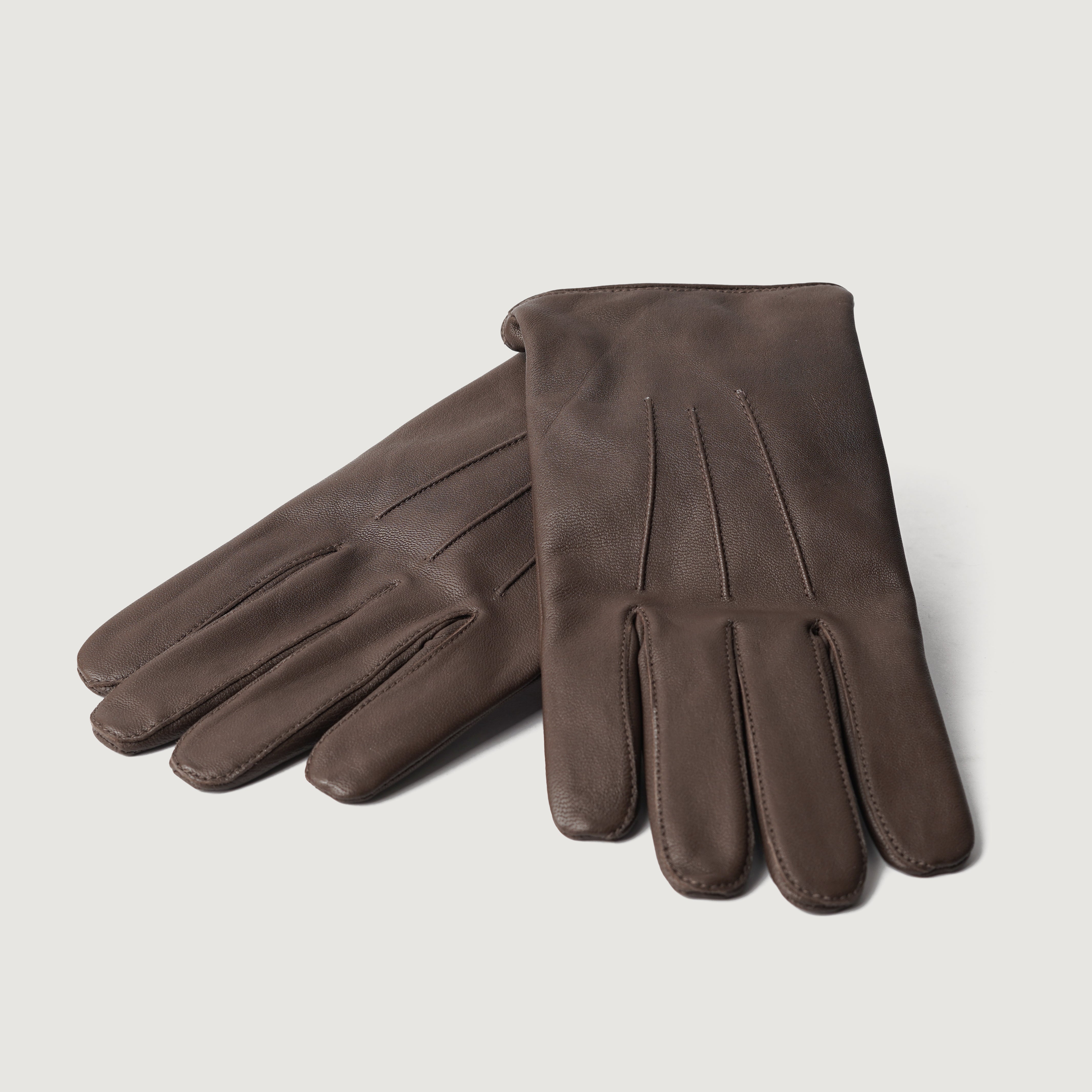 The Jacket Maker Men Ralph Brown Real Leather Wool Lined Dress Gloves The Jacket Maker Men Ralph Brown Real Leather Wool Lined Dress Gloves