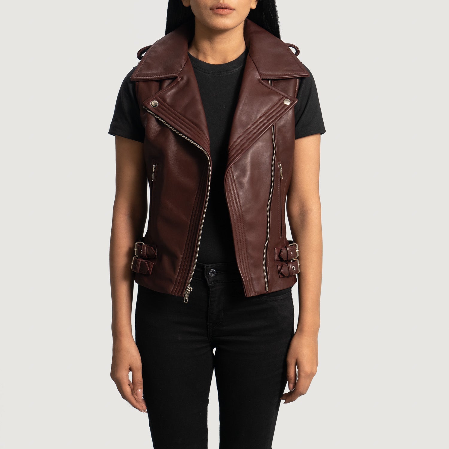 Rhonda_Maroon_Leather_Biker_Ve