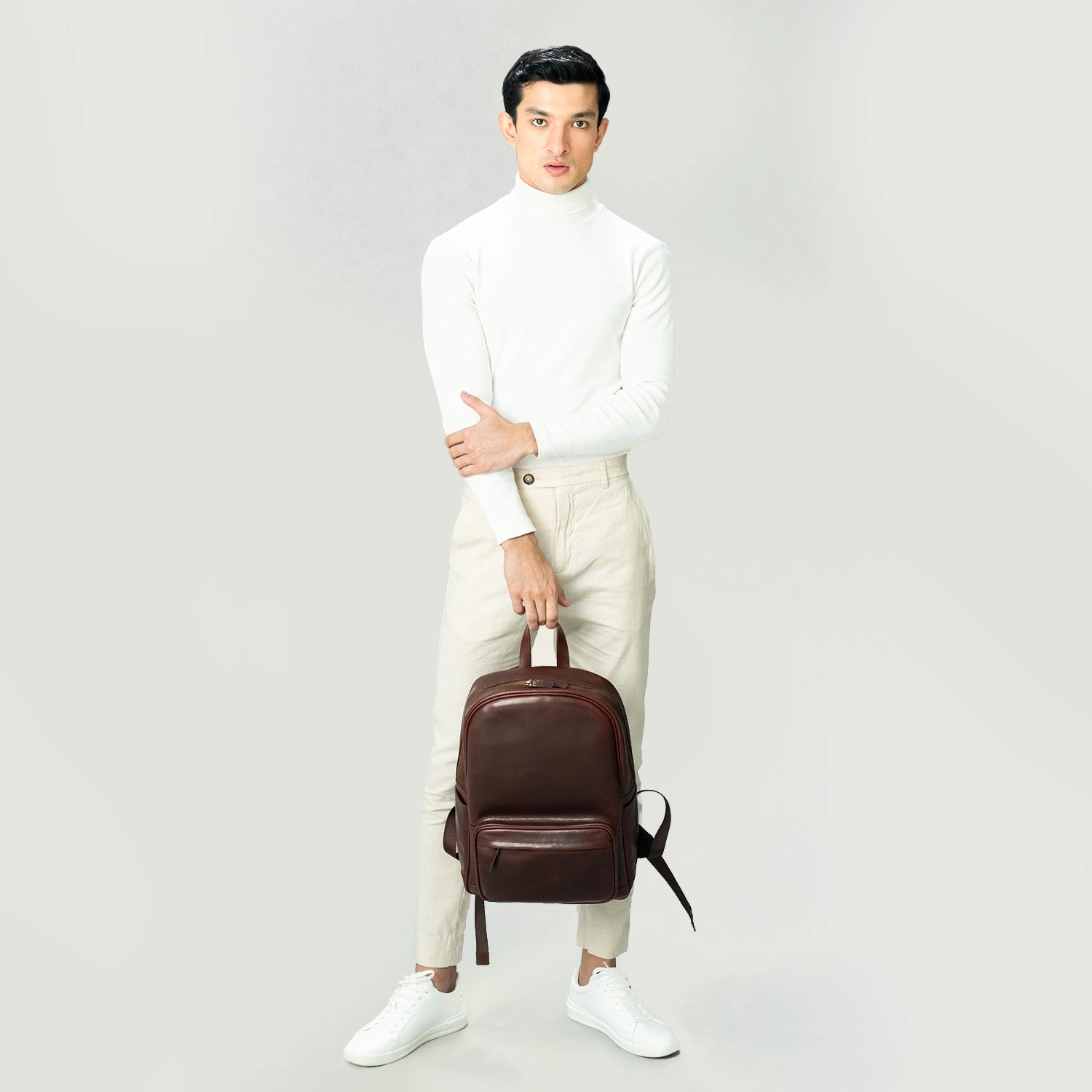 The Philos Vintage Brown Leather Backpack – Men & Women – The Jacket Maker