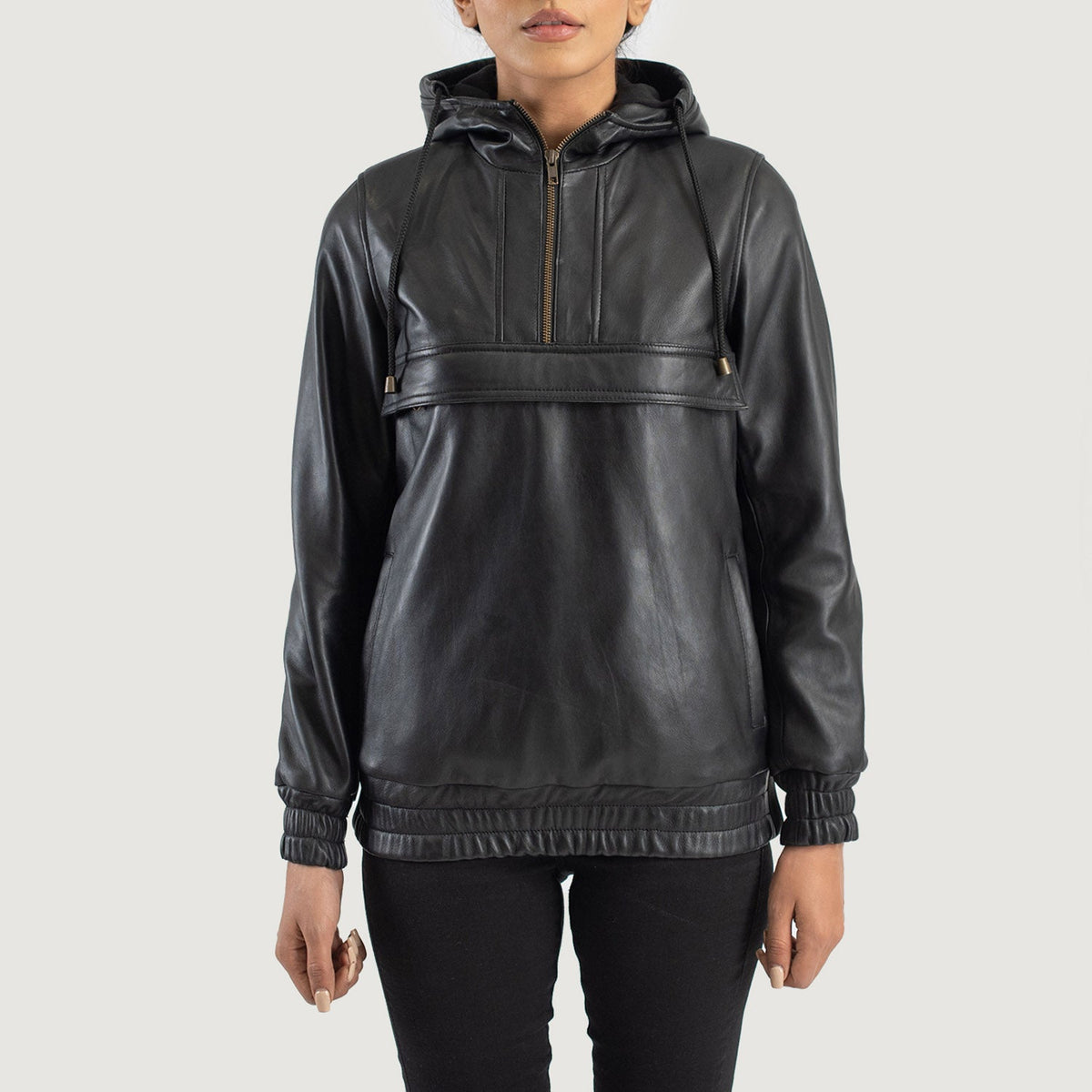 ジャケット・アウター LAST NEST LEATHER ZIP HOODIE 新品 LAST NEST LEATHER ZIP HOODIE Mサイズ