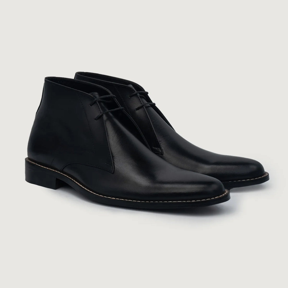 men's dress chukka boots black Corry Leather – The Jacket Maker Color:Rise Dark Sea A full leather sole atf-kg-08.20.25 Teri Jon Stretch Mikado